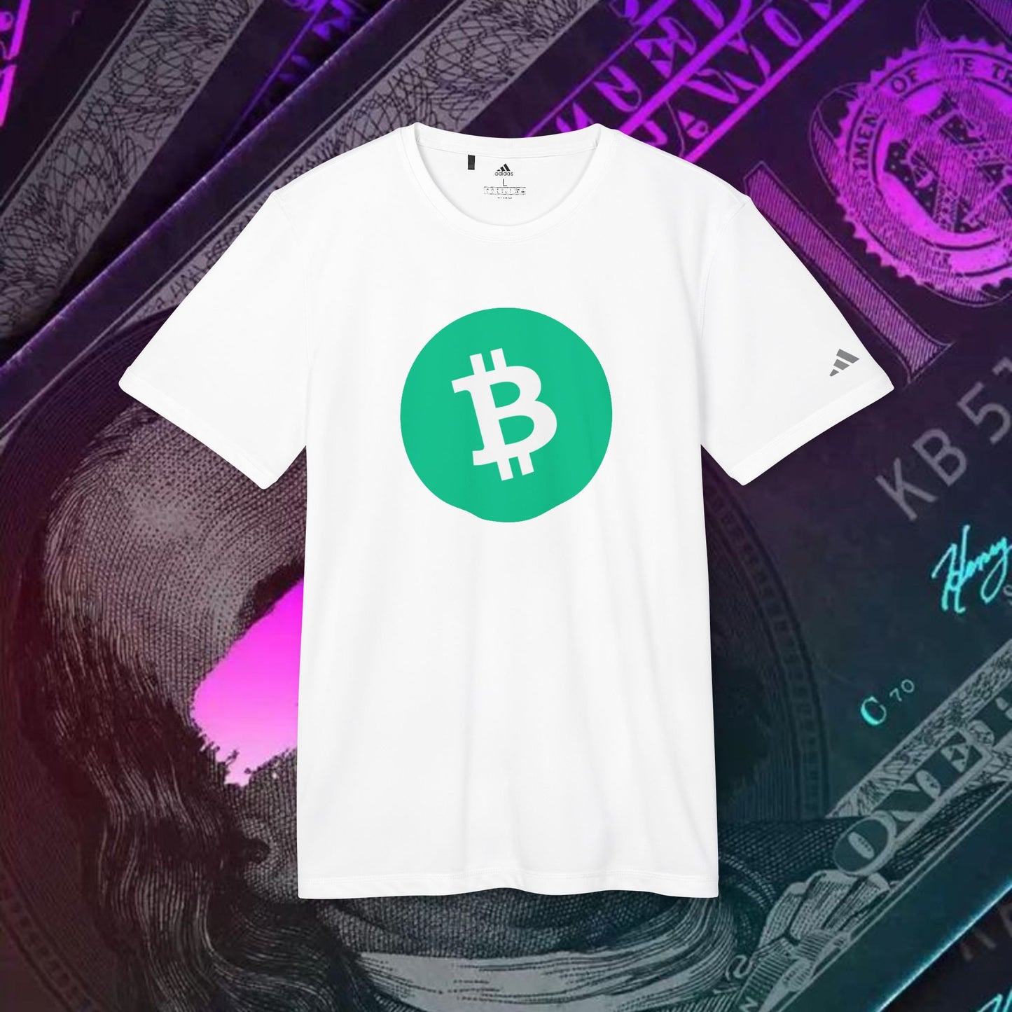 adidas® Unisex Sport T-shirt ( Bitcoin Cash - BCH ) big logo