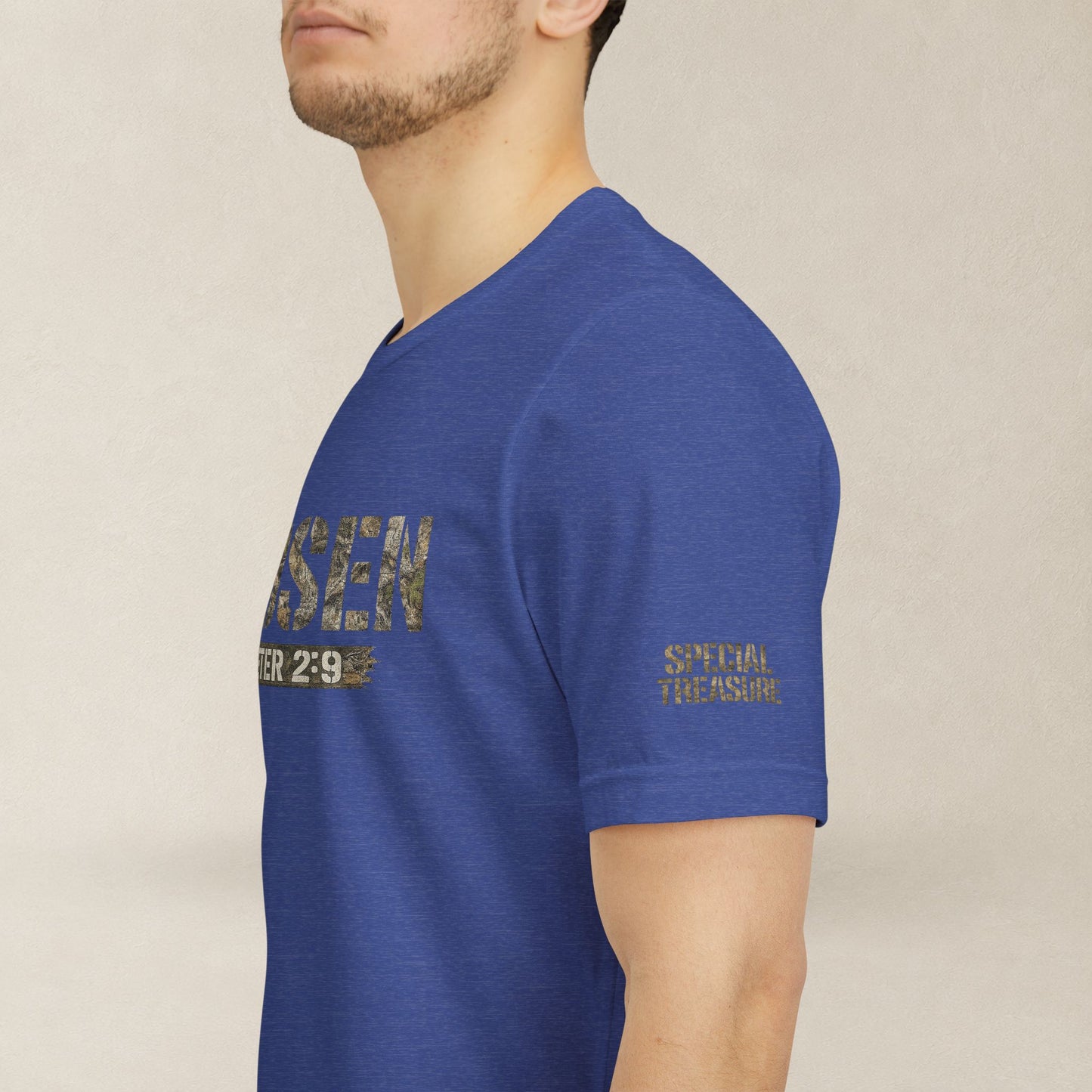CHOSEN Camo Tee, Royal Priesthood, Special Treasure | 1 Peter 2:9 Christian Apparel