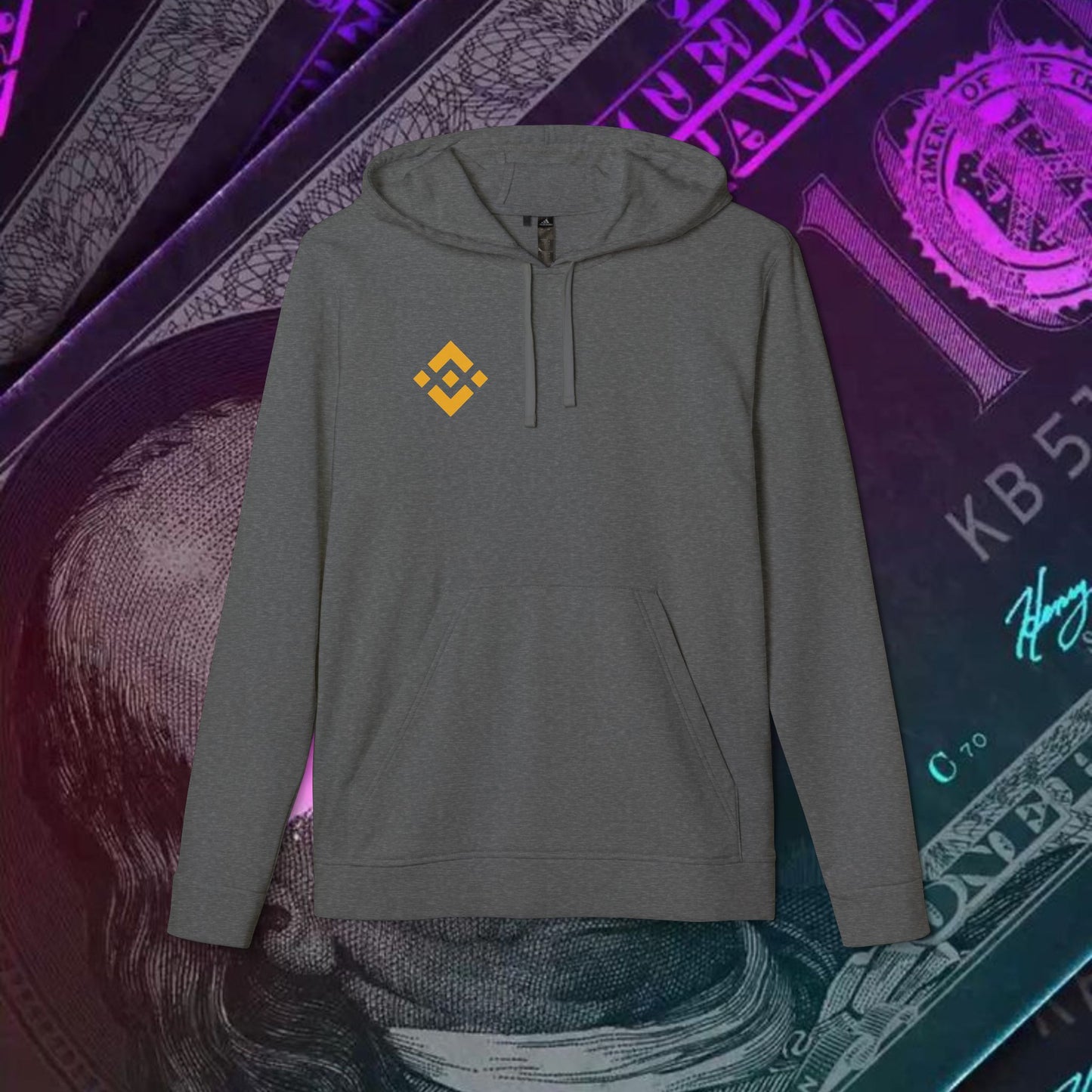 adidas® Unisex Fleece Hoodie (Binance - BNB)