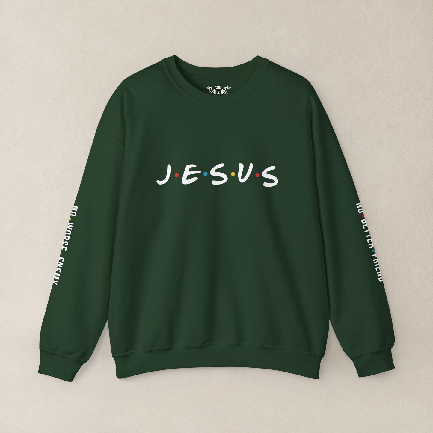 JESUS Crewneck Sweatshirt | Christian Streetwear | Faith Apparel