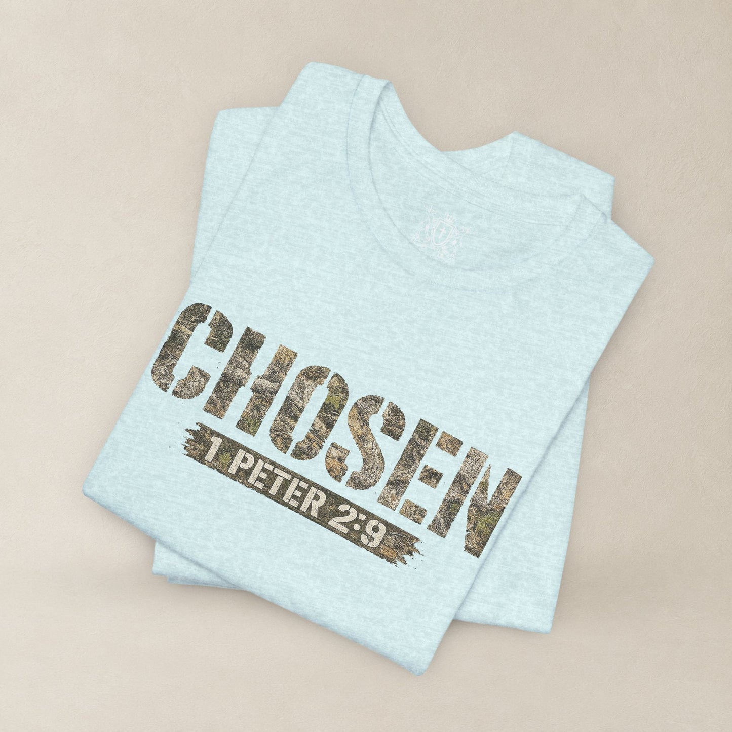 CHOSEN Camo Tee, Royal Priesthood, Special Treasure | 1 Peter 2:9 Christian Apparel