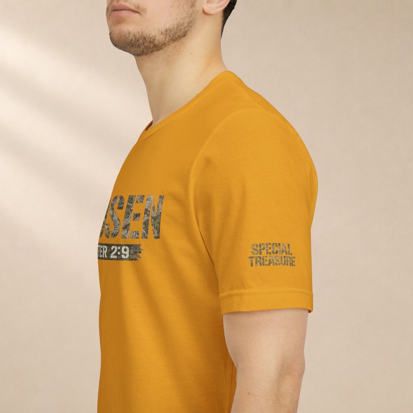 CHOSEN Camo Tee, Royal Priesthood, Special Treasure | 1 Peter 2:9 Christian Apparel