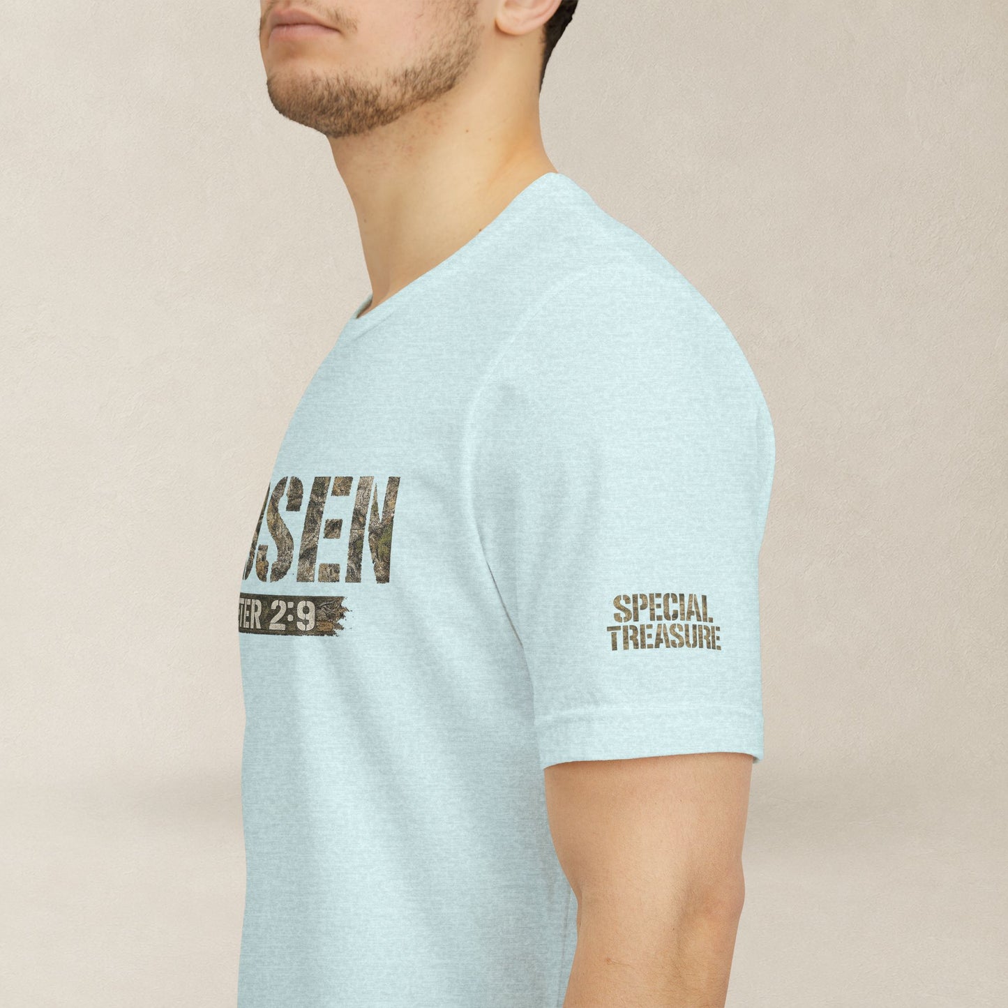 CHOSEN Camo Tee, Royal Priesthood, Special Treasure | 1 Peter 2:9 Christian Apparel