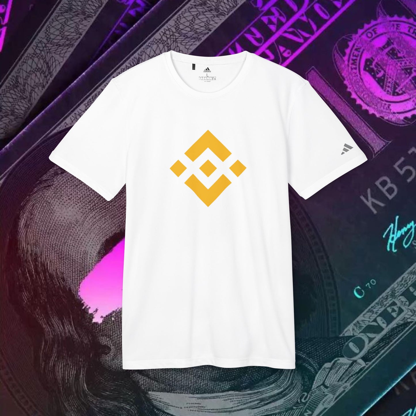 adidas® Unisex Sport T-shirt ( Binance - BNB ) big logo