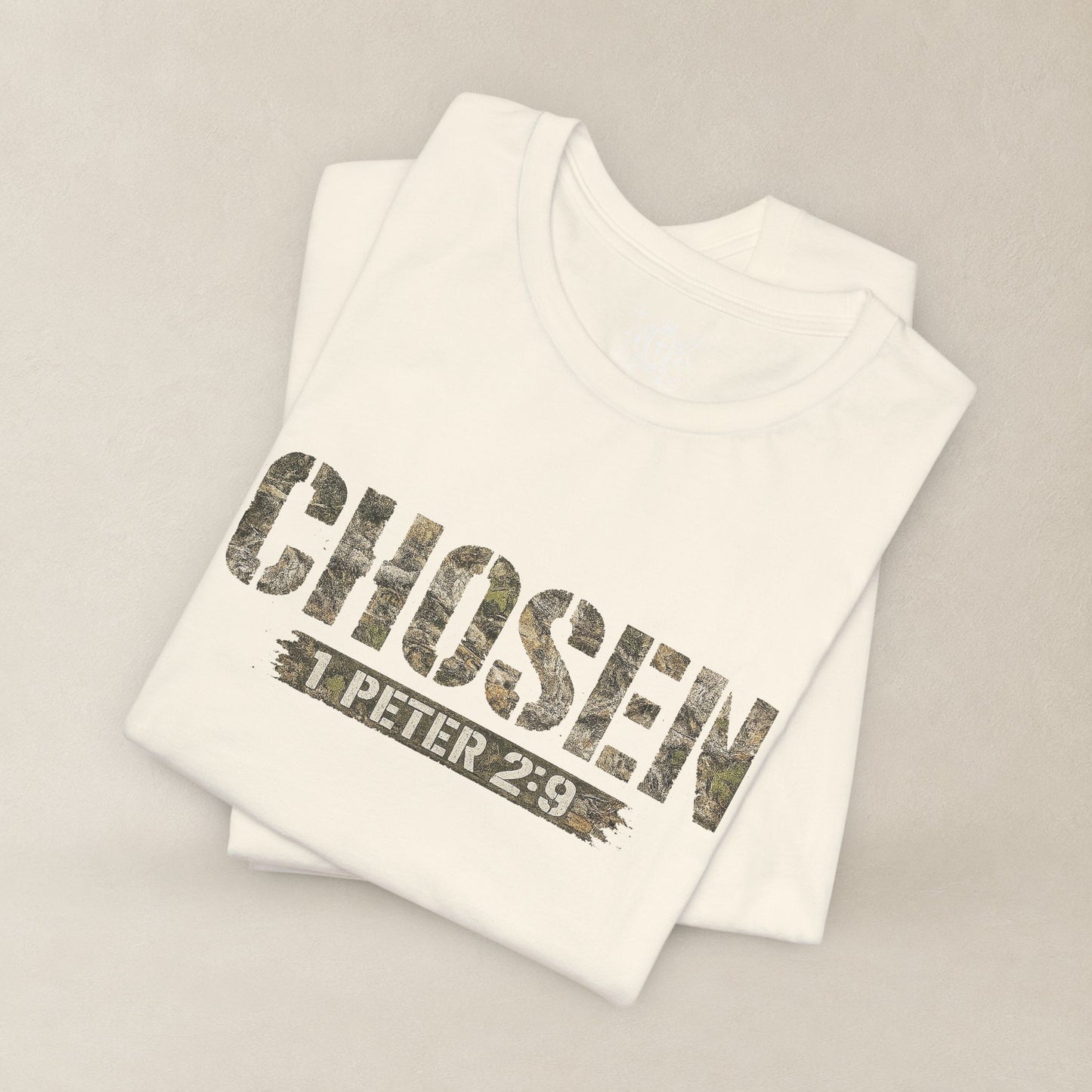 CHOSEN Camo Tee, Royal Priesthood, Special Treasure | 1 Peter 2:9 Christian Apparel