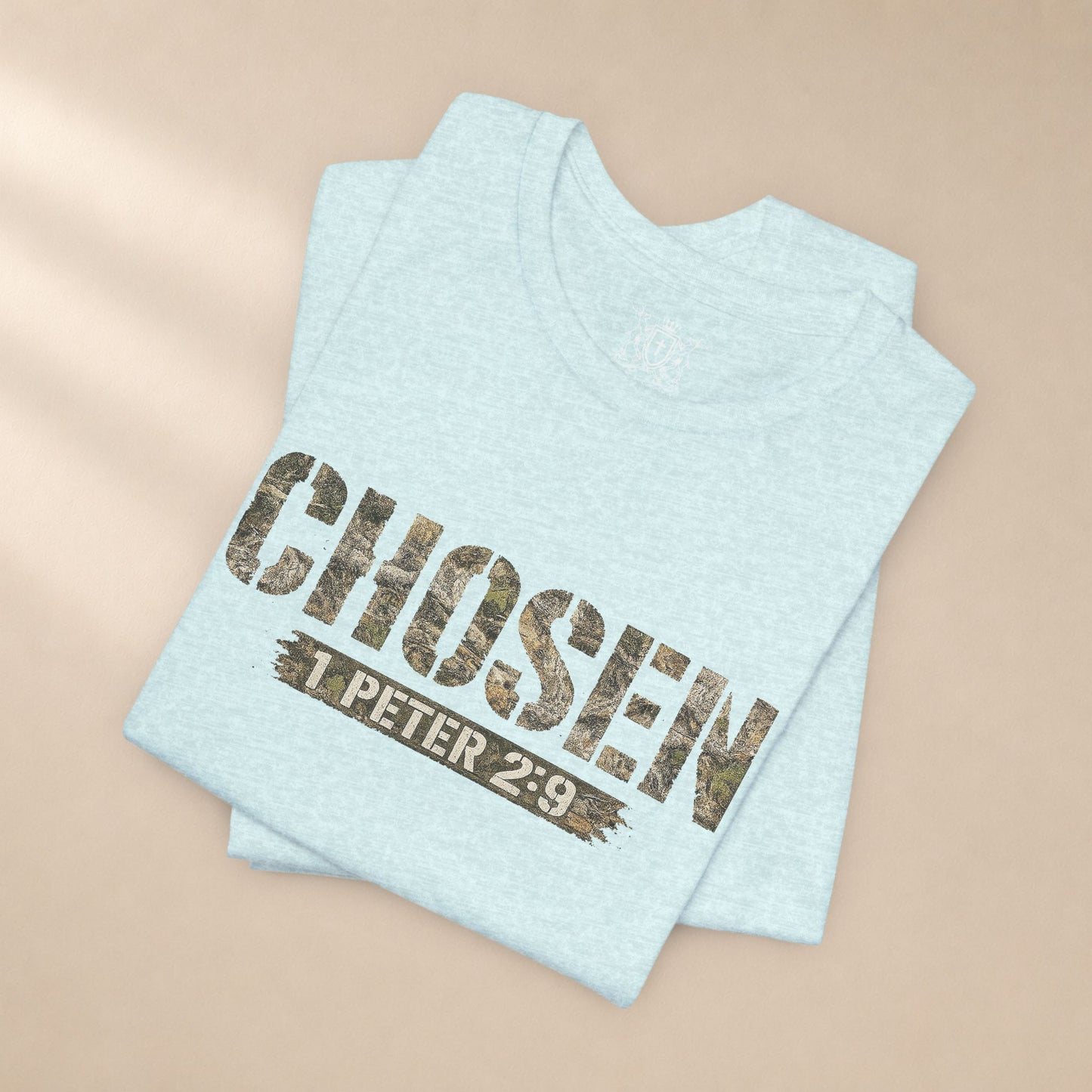 CHOSEN Camo Tee, Royal Priesthood, Special Treasure | 1 Peter 2:9 Christian Apparel