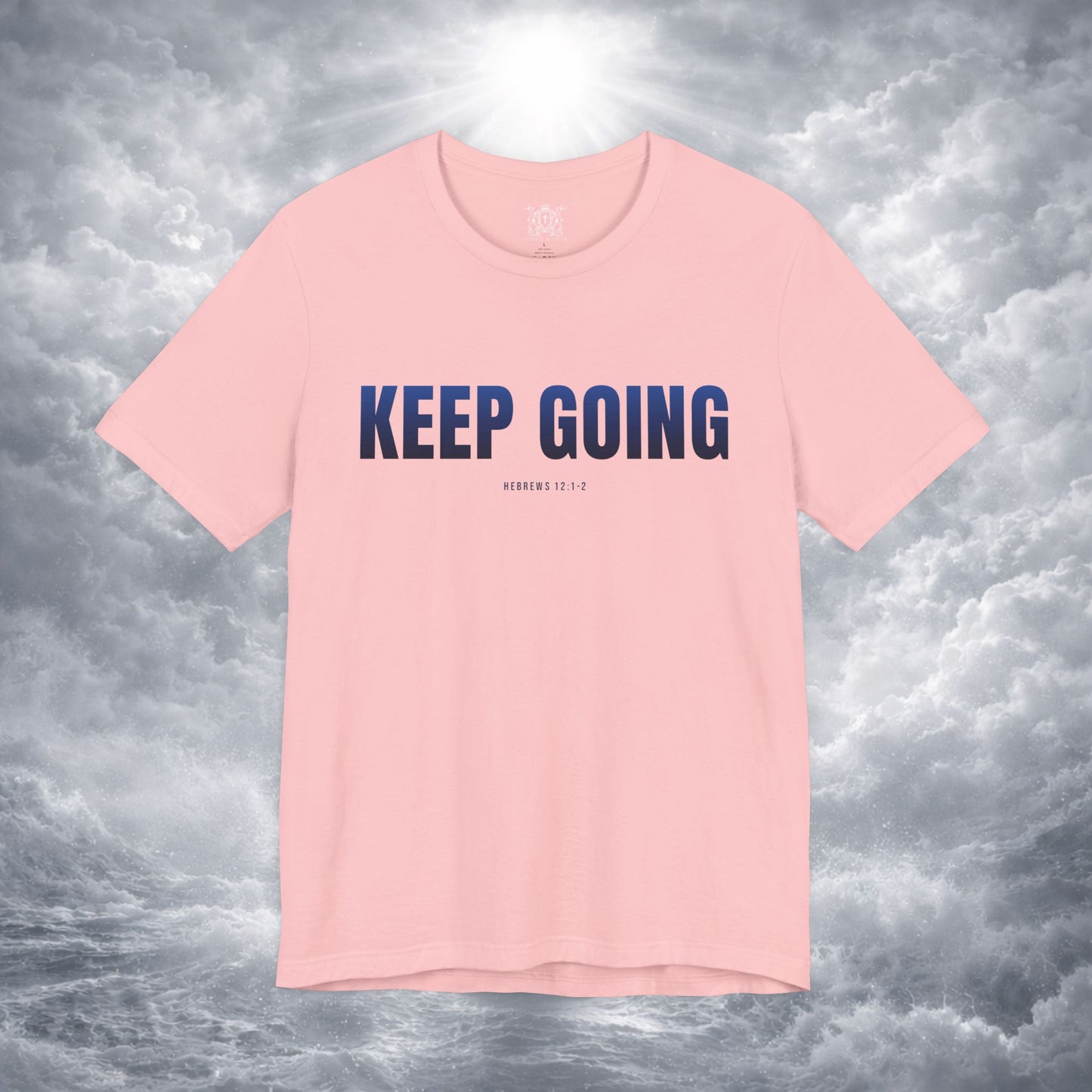 KEEP GOING Run With Endurance | Christian Tee | Hebrews 12: 1-2