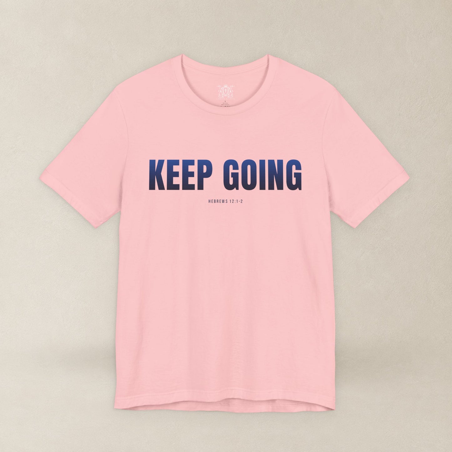 KEEP GOING Run With Endurance | Christian Tee | Hebrews 12: 1-2