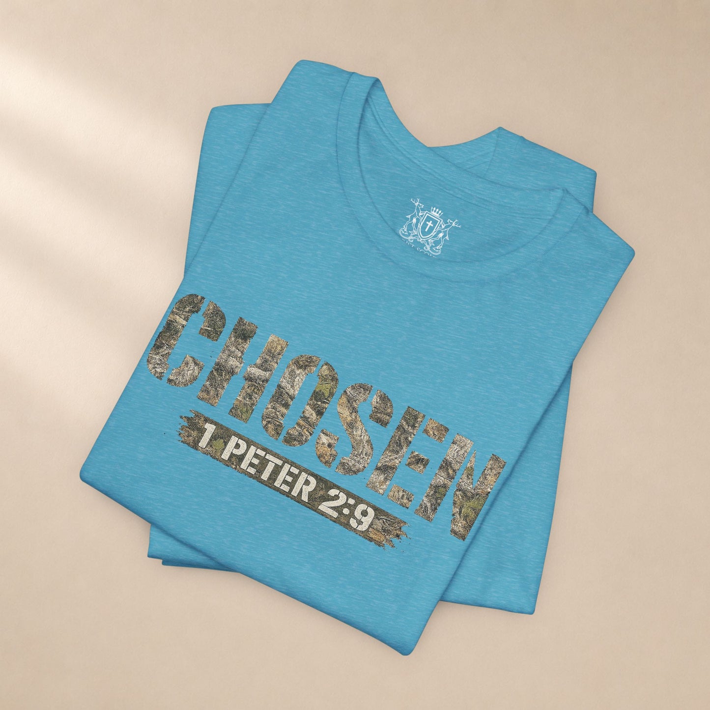 CHOSEN Camo Tee, Royal Priesthood, Special Treasure | 1 Peter 2:9 Christian Apparel
