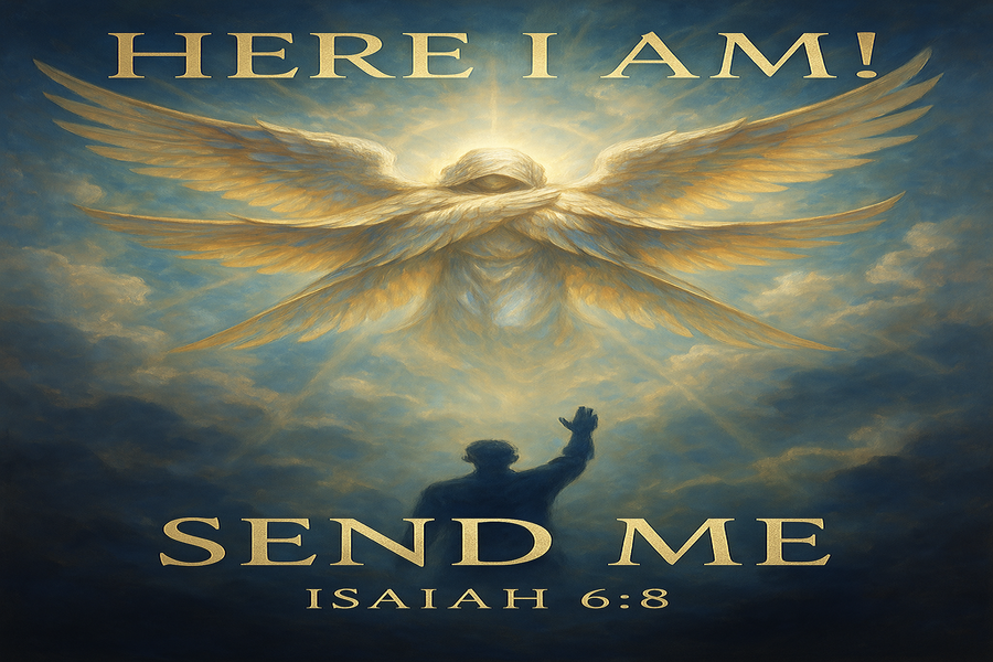 ISAIAH 6:8 - HERE I AM, SEND ME.