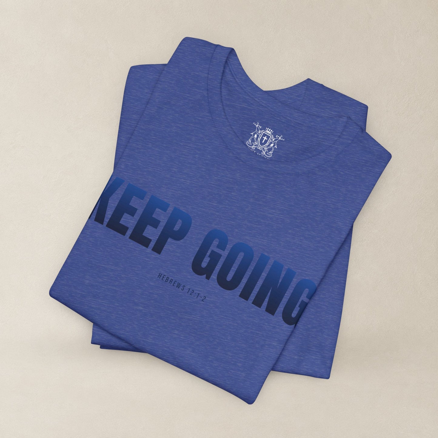 KEEP GOING Run With Endurance | Christian Tee | Hebrews 12: 1-2