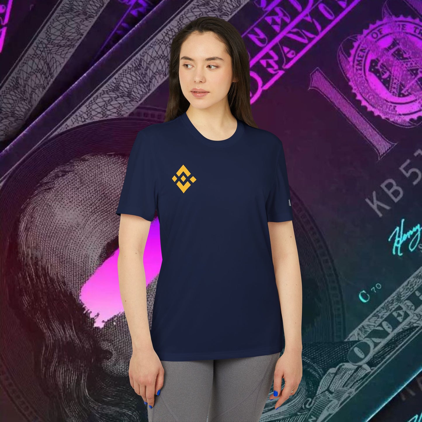 adidas® Unisex Sport T-shirt ( Binance - BNB)