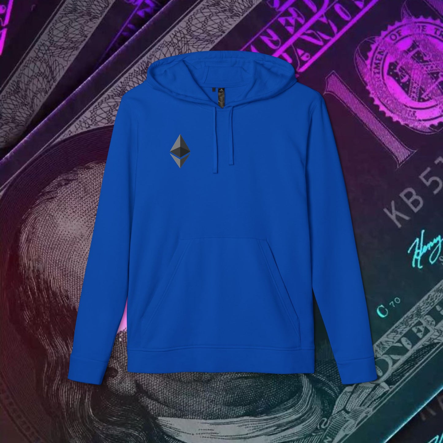 adidas® Unisex Fleece Hoodie (Ethereum - ETH)