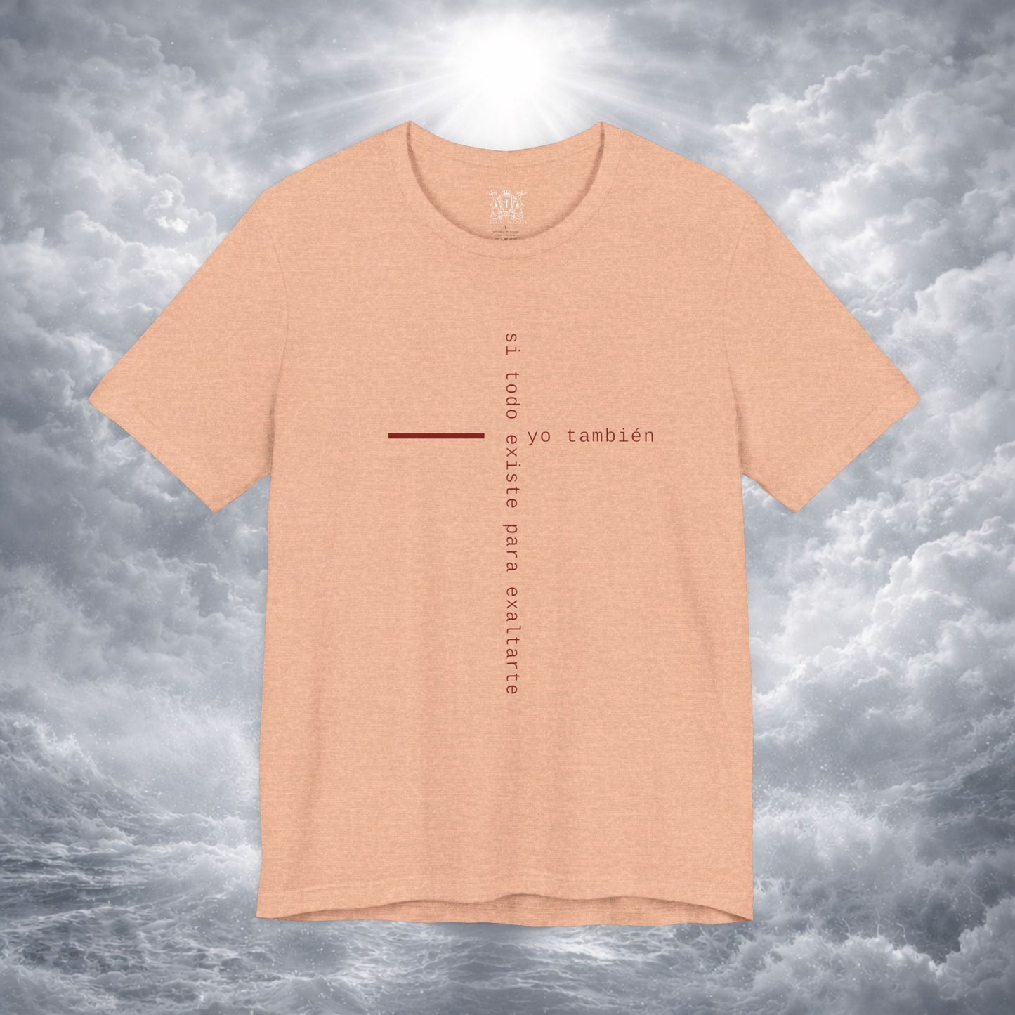 Yo También — Apocalipsis 4:11 Camiseta Cristiana Cruz Tipográfica | Christ Scouts