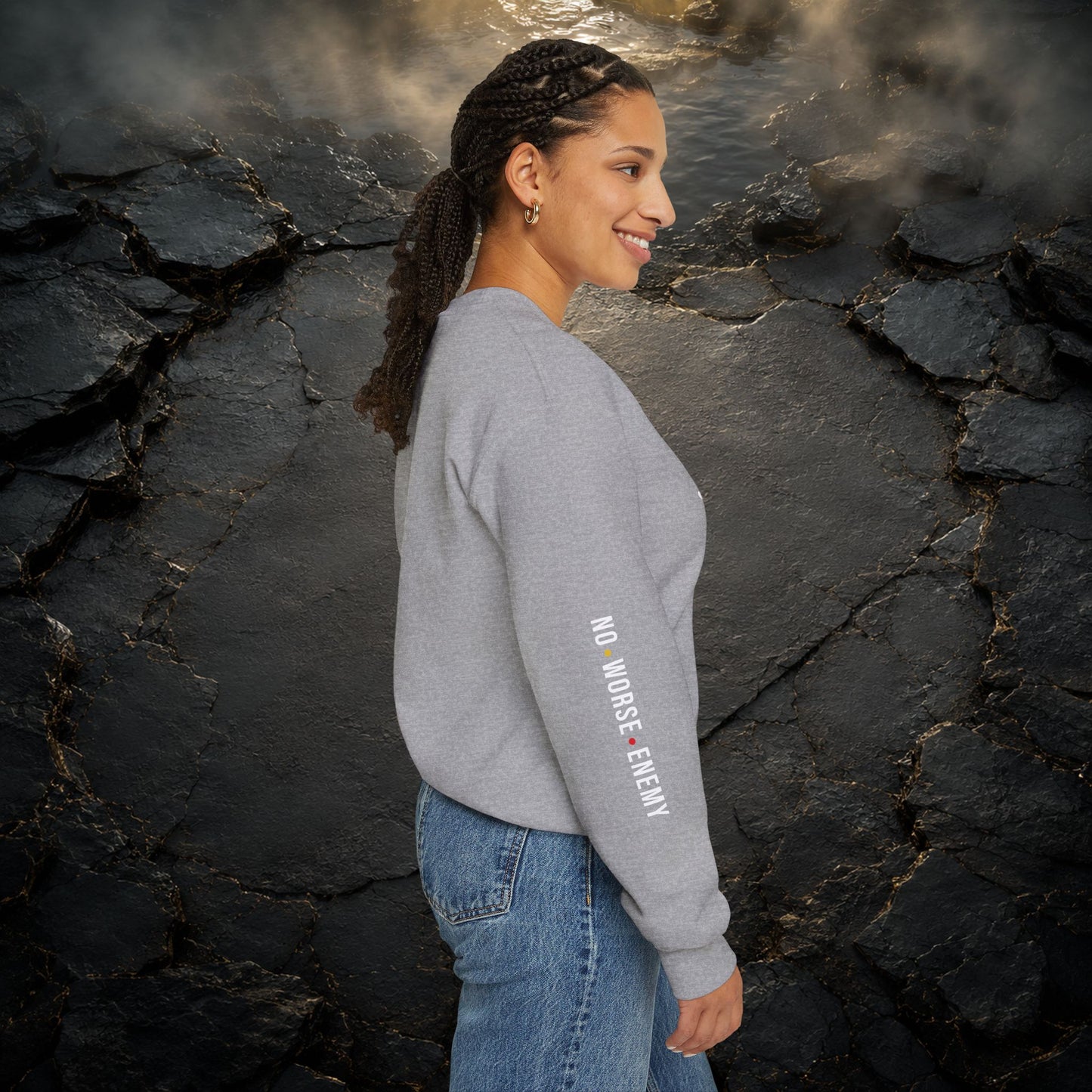 JESUS Crewneck Sweatshirt | Christian Streetwear | Faith Apparel