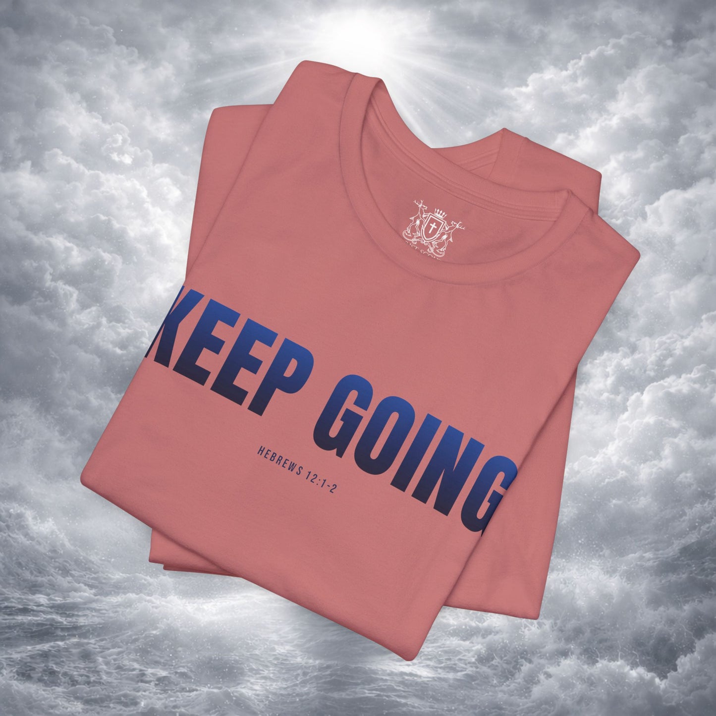 KEEP GOING Run With Endurance | Christian Tee | Hebrews 12: 1-2