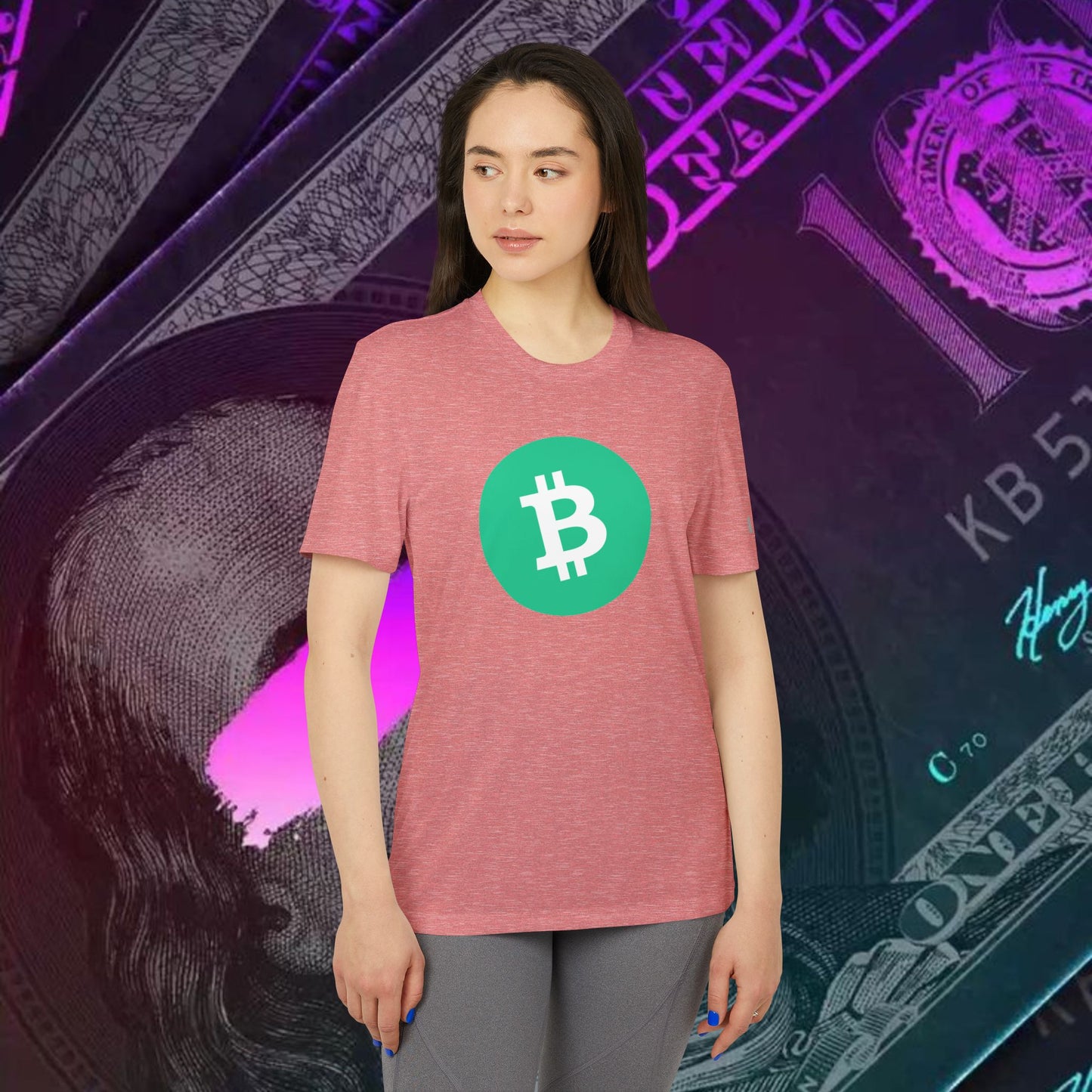 adidas® Unisex Sport T-shirt ( Bitcoin Cash - BCH ) big logo