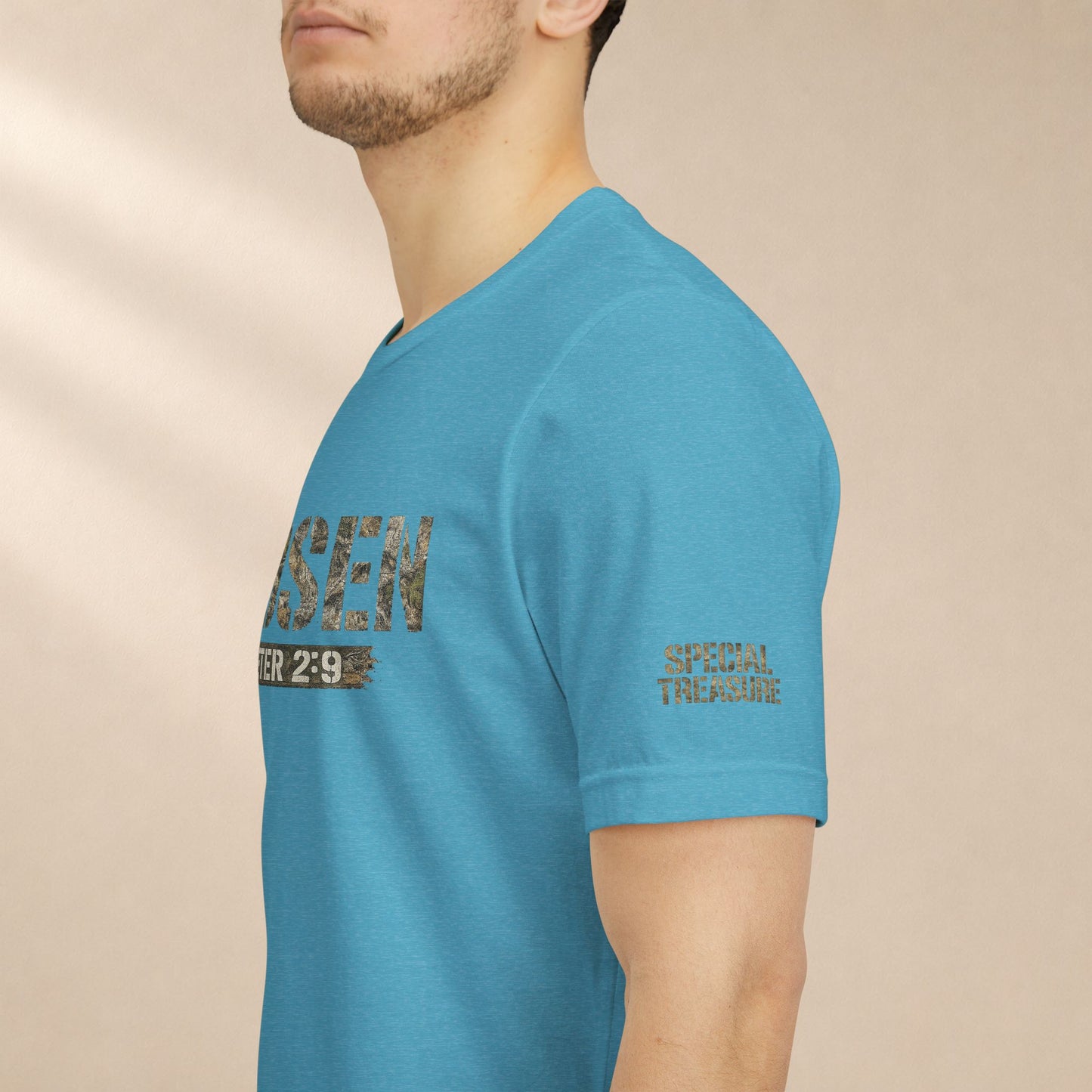 CHOSEN Camo Tee, Royal Priesthood, Special Treasure | 1 Peter 2:9 Christian Apparel