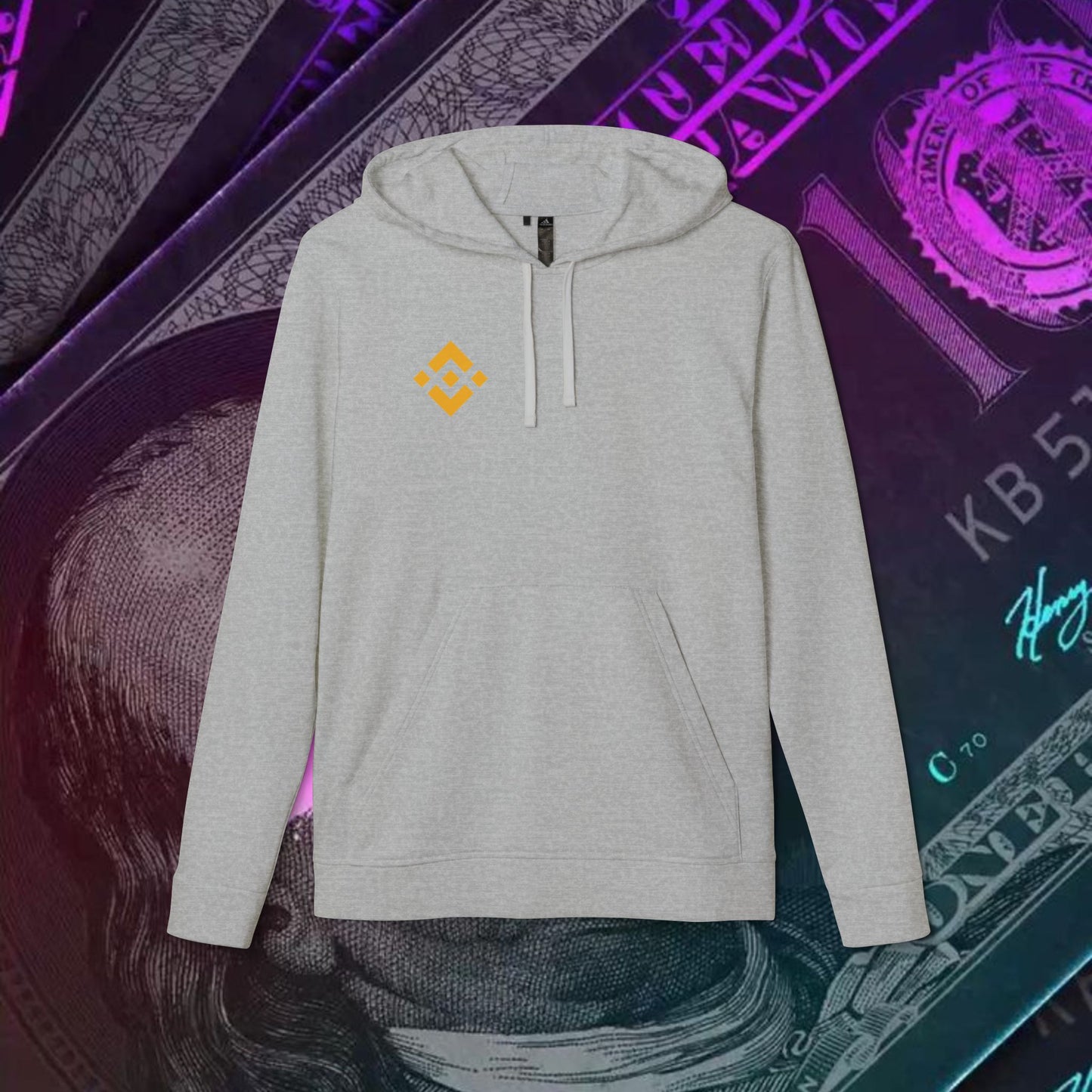 adidas® Unisex Fleece Hoodie (Binance - BNB)