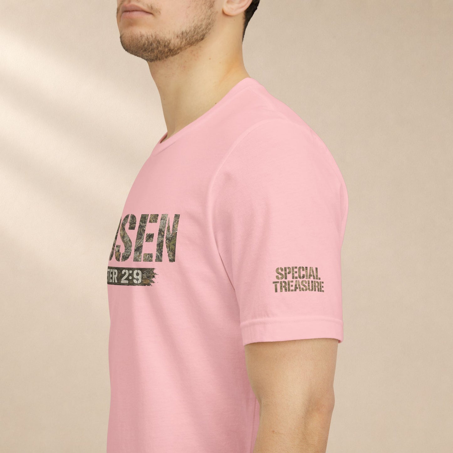 CHOSEN Camo Tee, Royal Priesthood, Special Treasure | 1 Peter 2:9 Christian Apparel