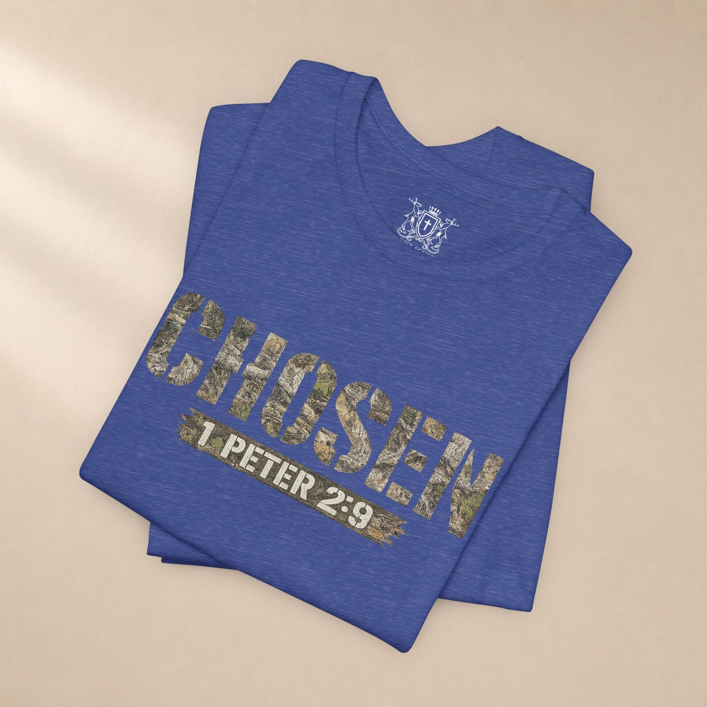CHOSEN Camo Tee, Royal Priesthood, Special Treasure | 1 Peter 2:9 Christian Apparel