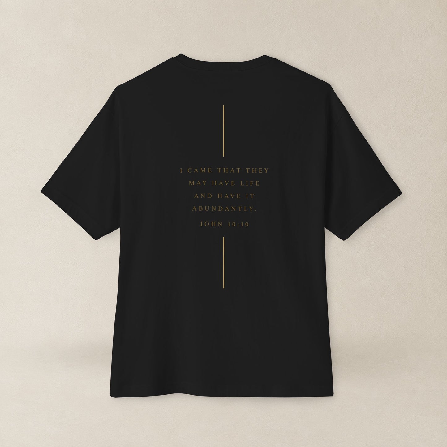 Abundant Life Oversized Boxy Tee | John 10:10 Christian Shirt | Have Life Abundantly