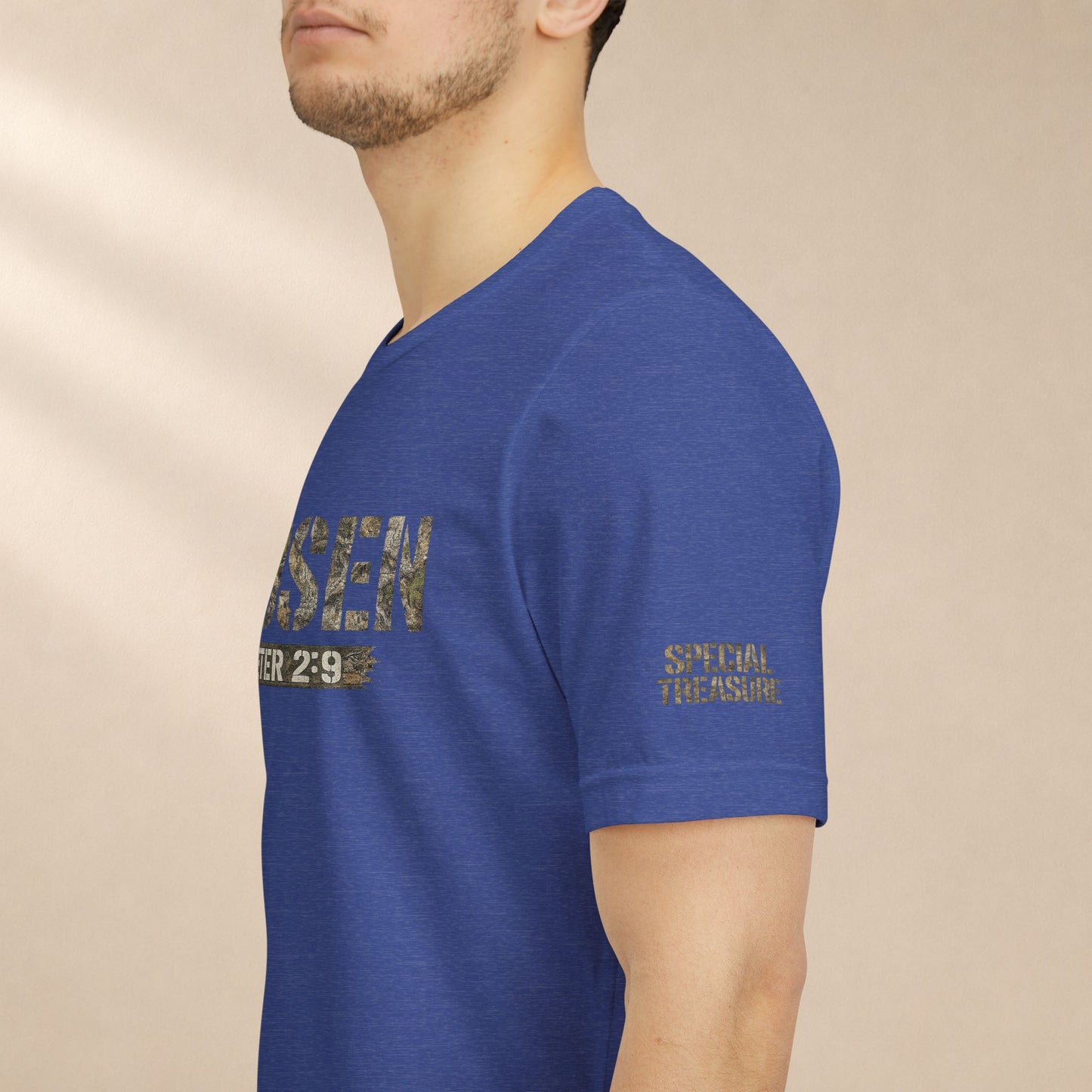 CHOSEN Camo Tee, Royal Priesthood, Special Treasure | 1 Peter 2:9 Christian Apparel