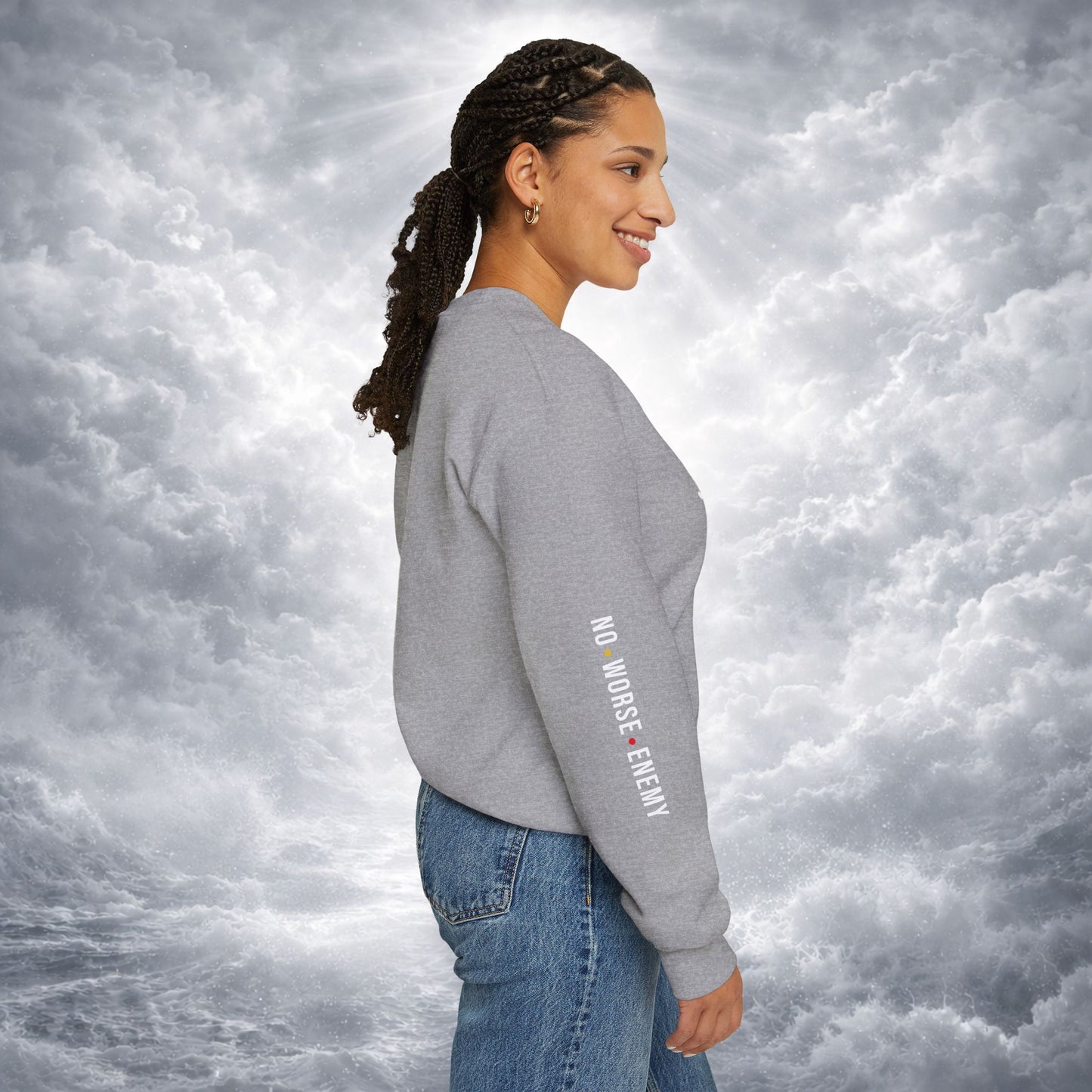 JESUS Crewneck Sweatshirt | Christian Streetwear | Faith Apparel