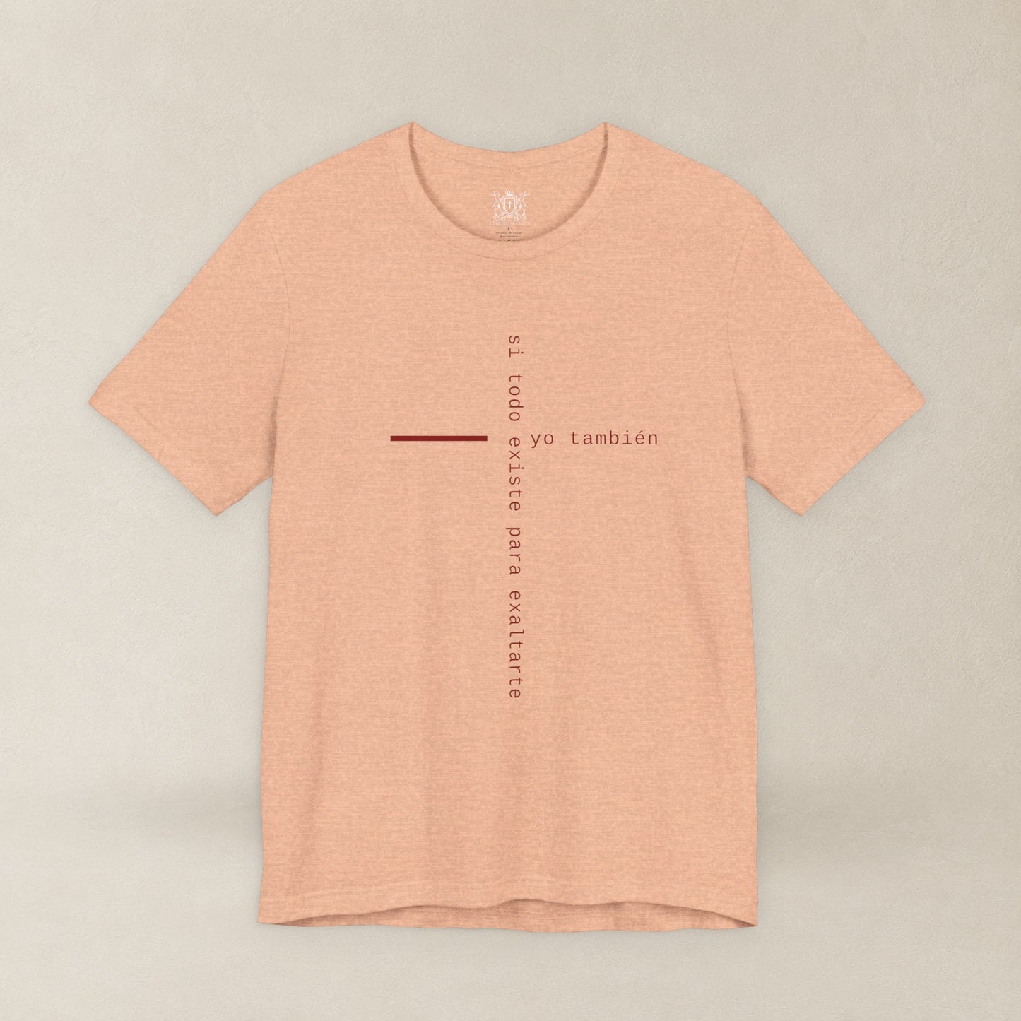 Yo También — Apocalipsis 4:11 Camiseta Cristiana Cruz Tipográfica | Christ Scouts