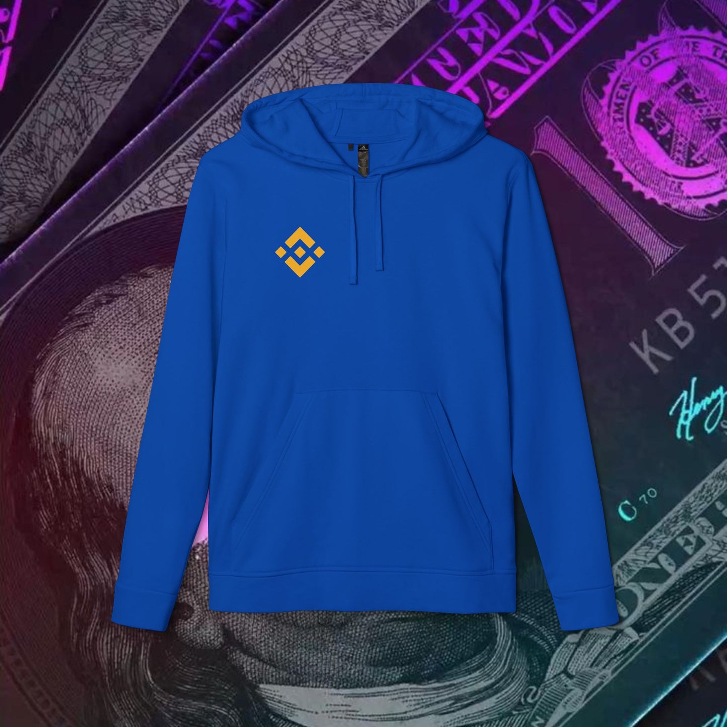 adidas® Unisex Fleece Hoodie (Binance - BNB)