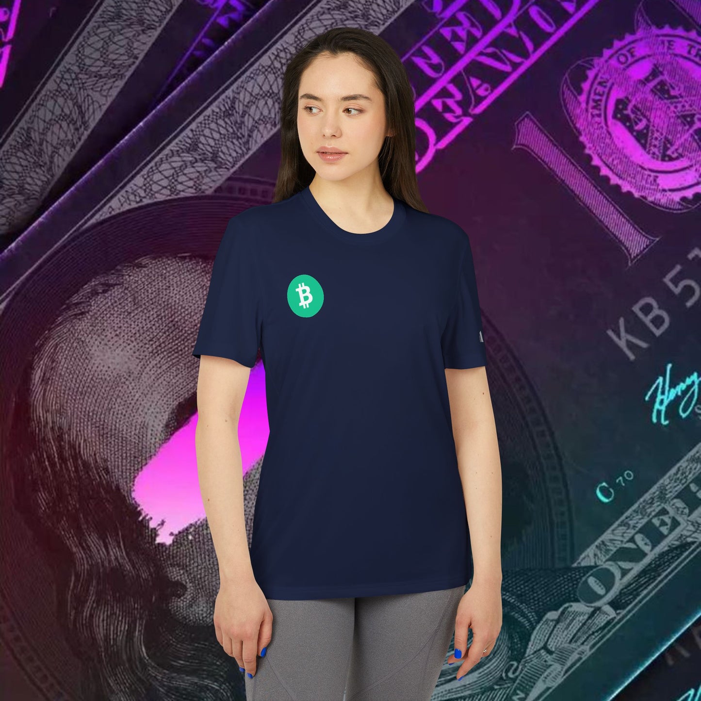 adidas® Unisex Sport T-shirt ( Bitcoin Cash - BCH )