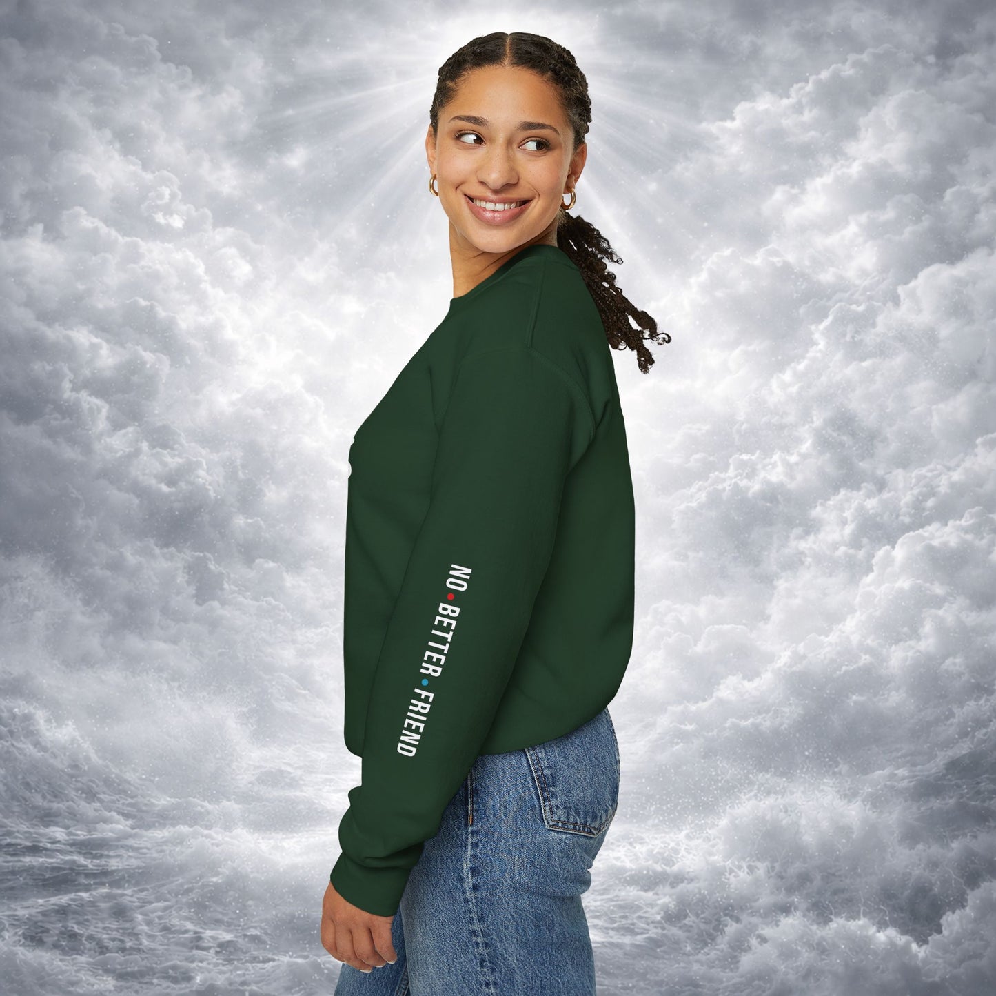 JESUS Crewneck Sweatshirt | Christian Streetwear | Faith Apparel