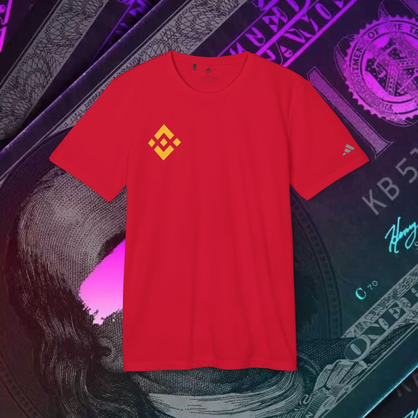 adidas® Unisex Sport T-shirt ( Binance - BNB)