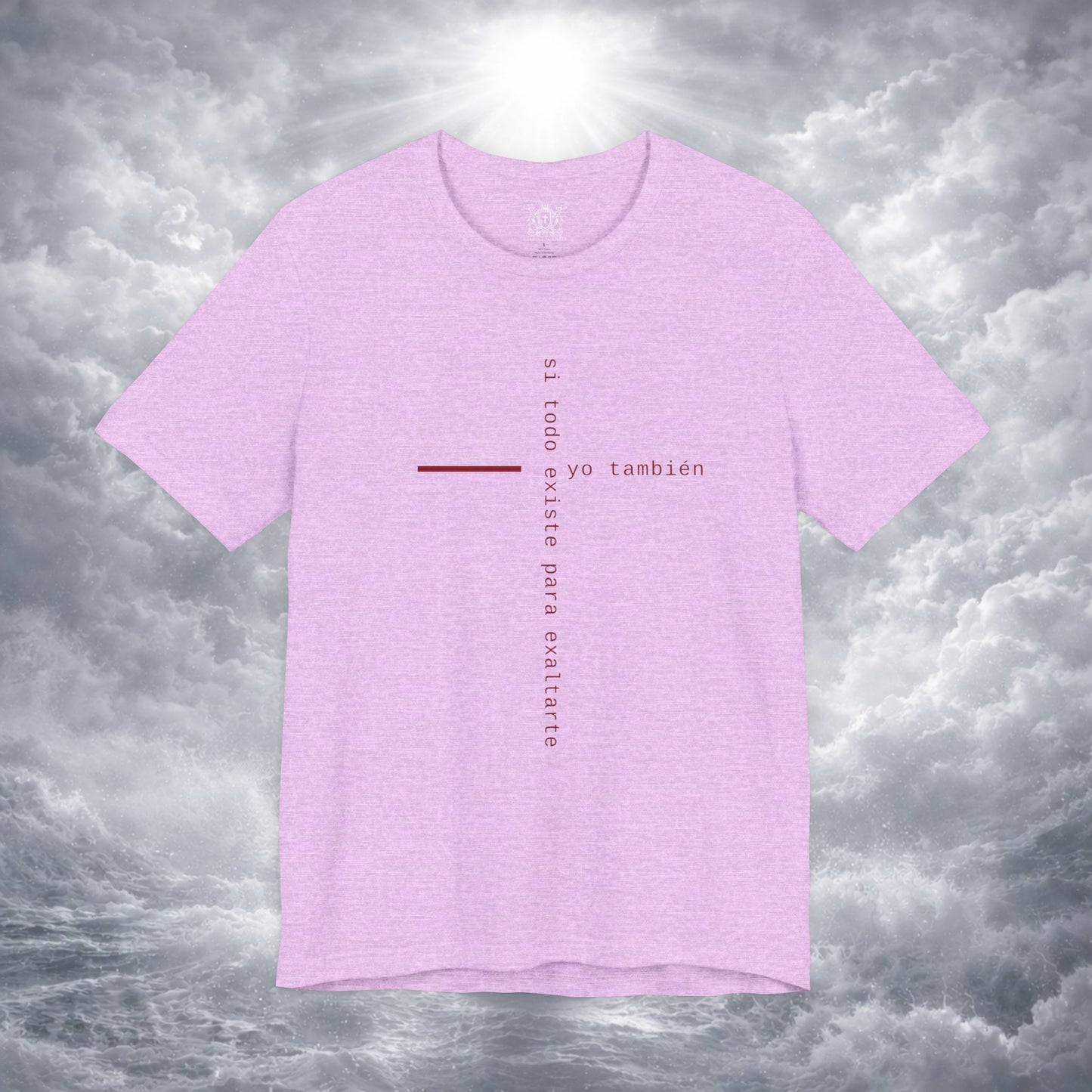 Yo También — Apocalipsis 4:11 Camiseta Cristiana Cruz Tipográfica | Christ Scouts