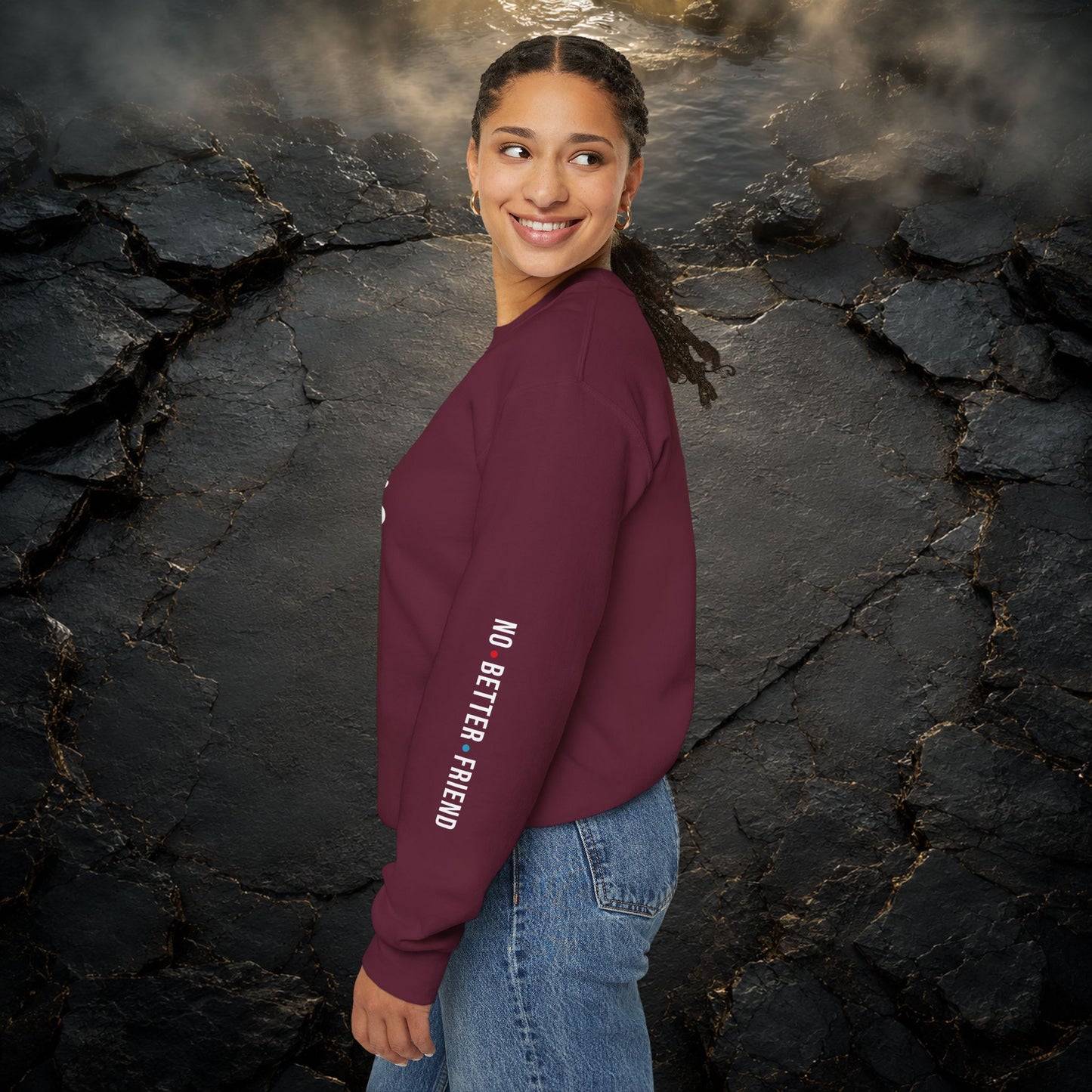JESUS Crewneck Sweatshirt | Christian Streetwear | Faith Apparel