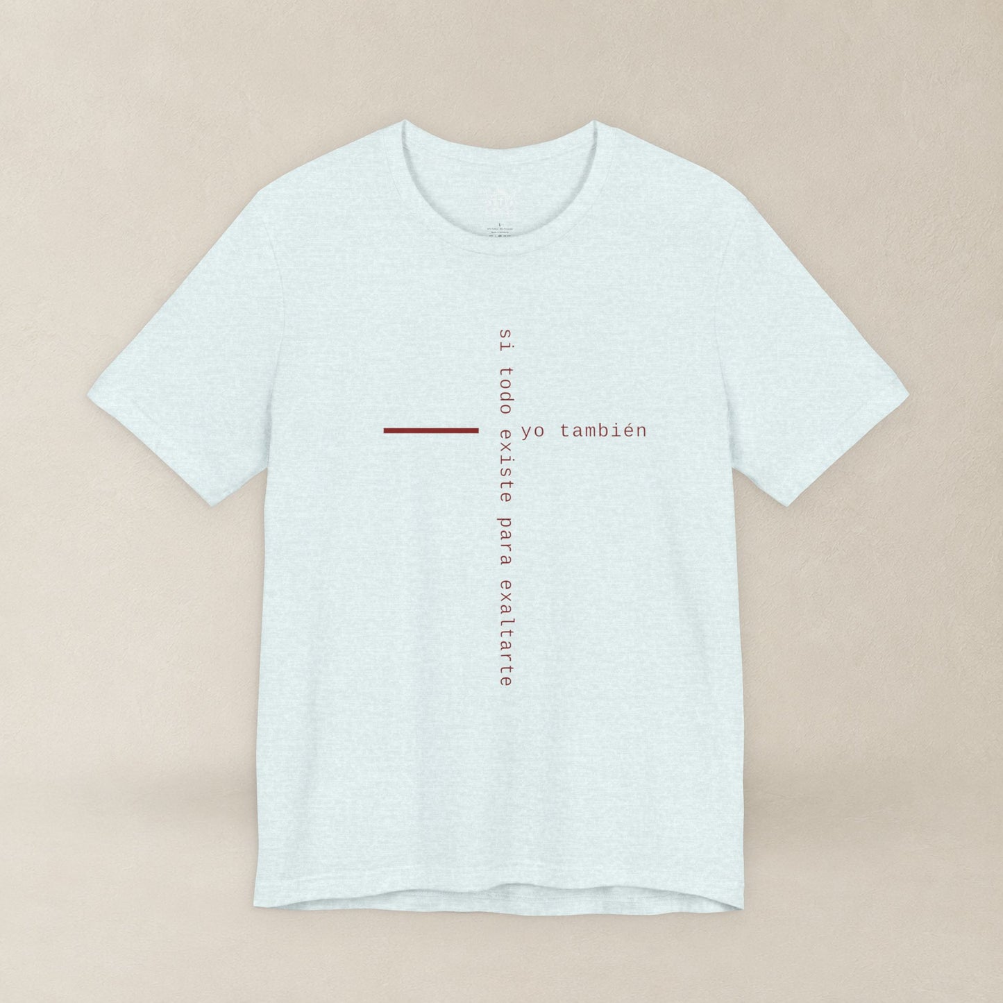 Yo También — Apocalipsis 4:11 Camiseta Cristiana Cruz Tipográfica | Christ Scouts