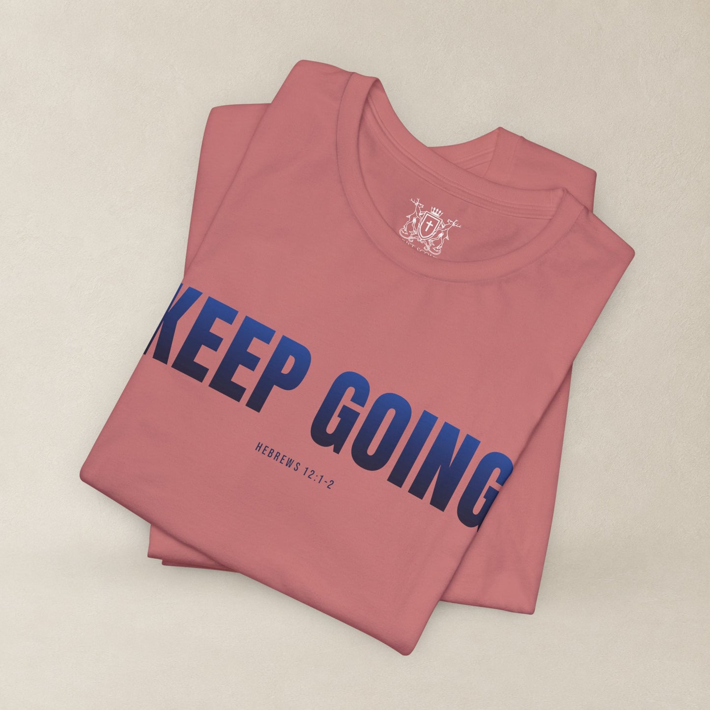KEEP GOING Run With Endurance | Christian Tee | Hebrews 12: 1-2