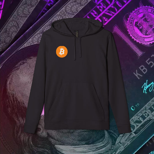 adidas® Unisex Fleece Hoodie (Bitcoin - BTC)