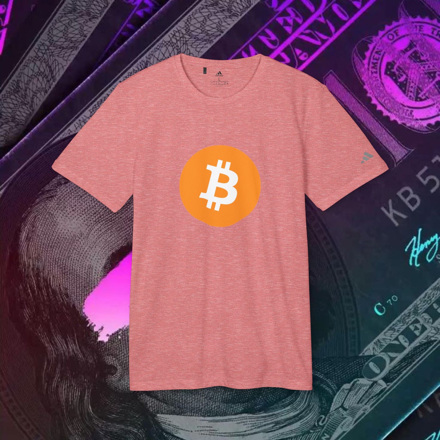 adidas® Unisex Sport T-shirt ( Bitcoin - BTC ) big logo