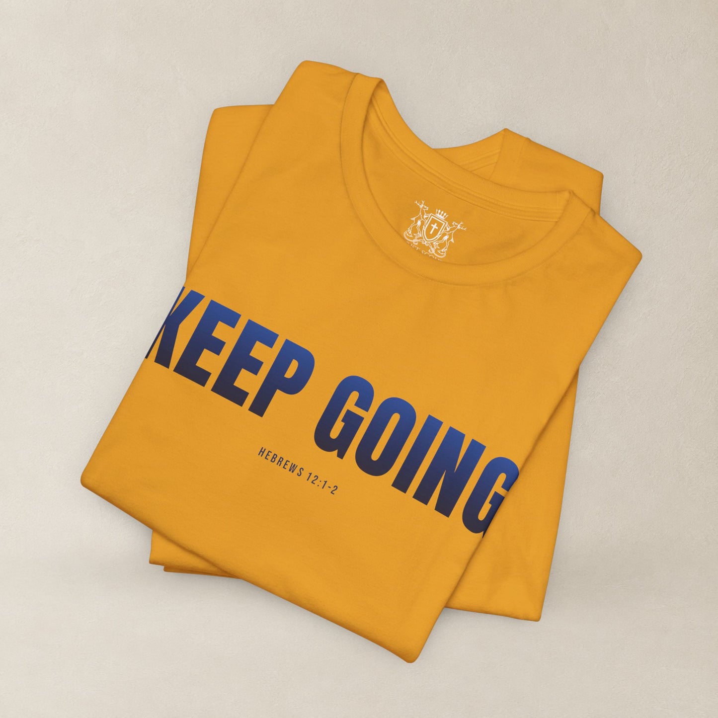 KEEP GOING Run With Endurance | Christian Tee | Hebrews 12: 1-2