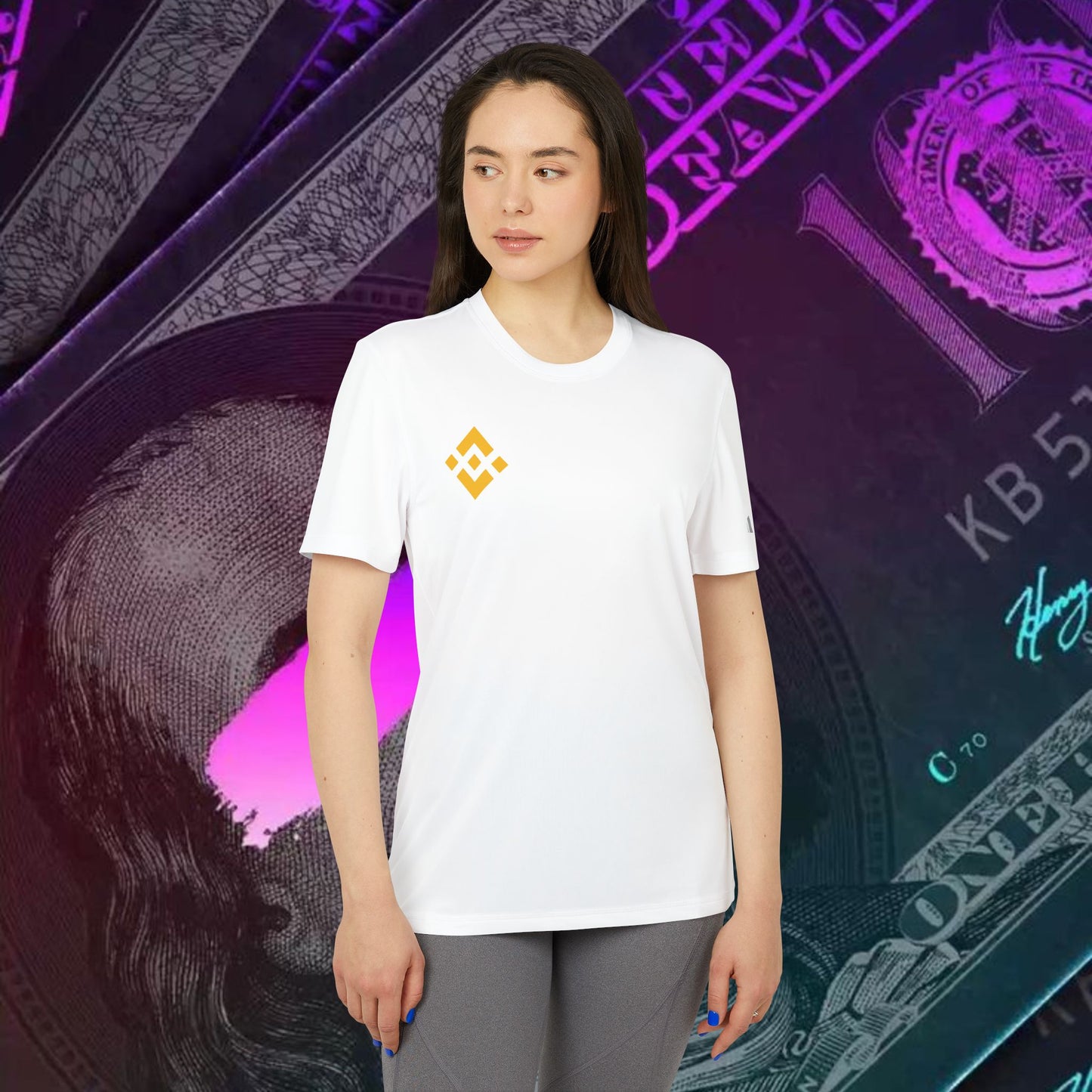 adidas® Unisex Sport T-shirt ( Binance - BNB)