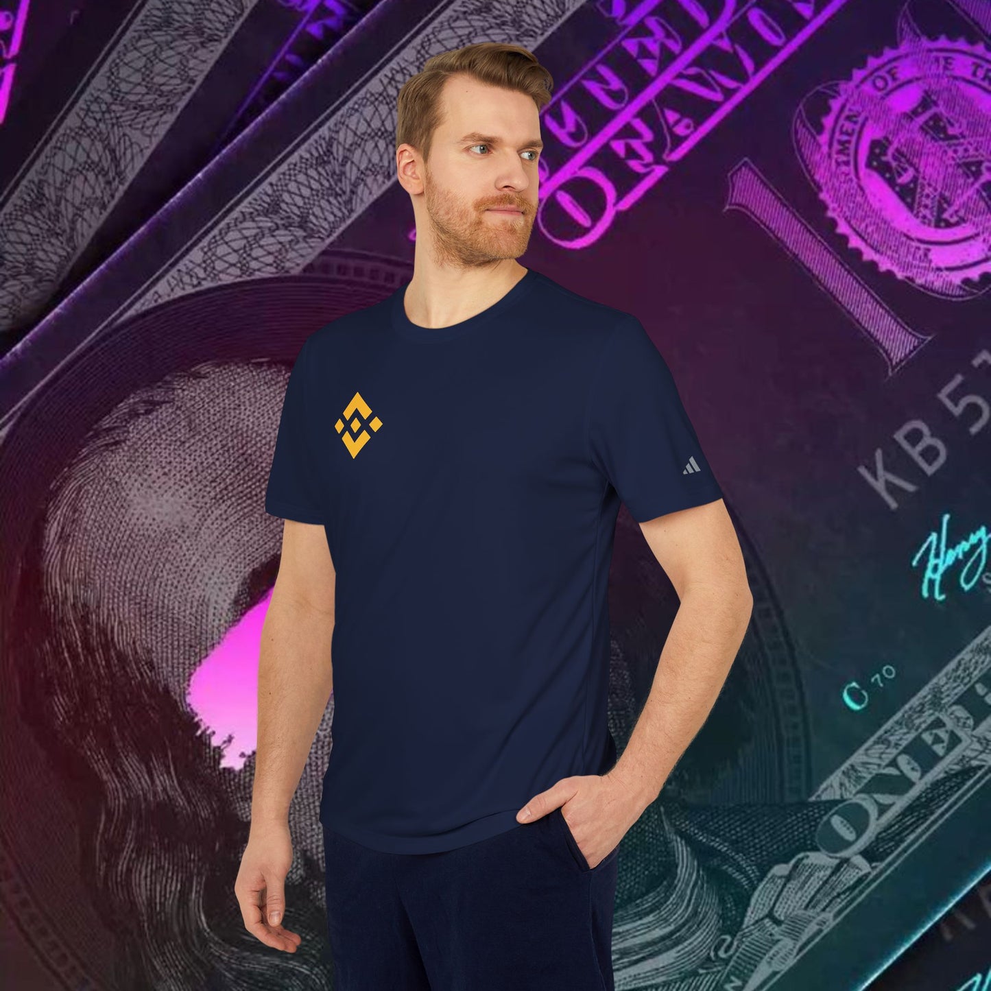 adidas® Unisex Sport T-shirt ( Binance - BNB)