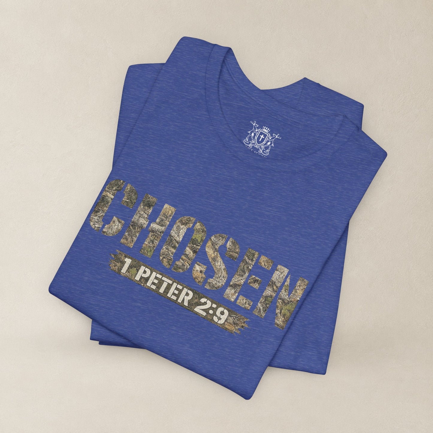 CHOSEN Camo Tee, Royal Priesthood, Special Treasure | 1 Peter 2:9 Christian Apparel