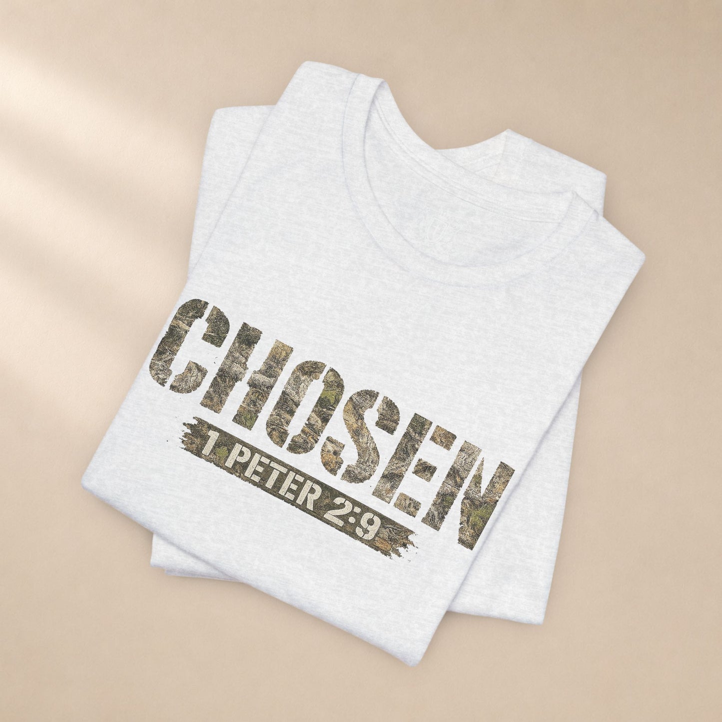 CHOSEN Camo Tee, Royal Priesthood, Special Treasure | 1 Peter 2:9 Christian Apparel