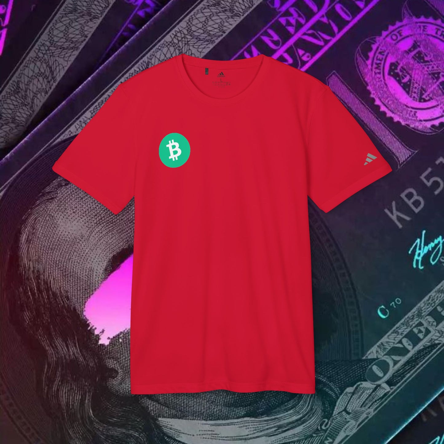 adidas® Unisex Sport T-shirt ( Bitcoin Cash - BCH )