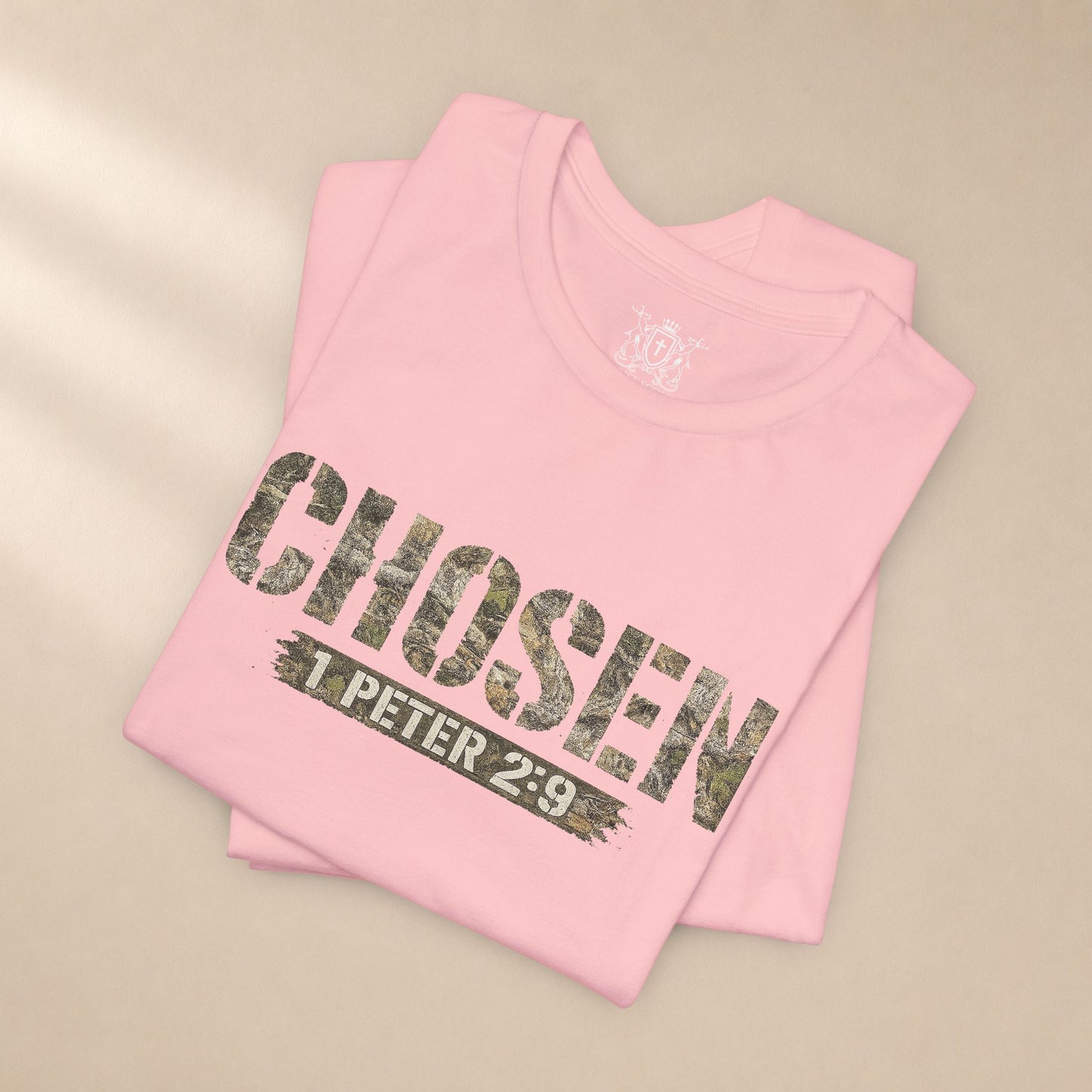 CHOSEN Camo Tee, Royal Priesthood, Special Treasure | 1 Peter 2:9 Christian Apparel