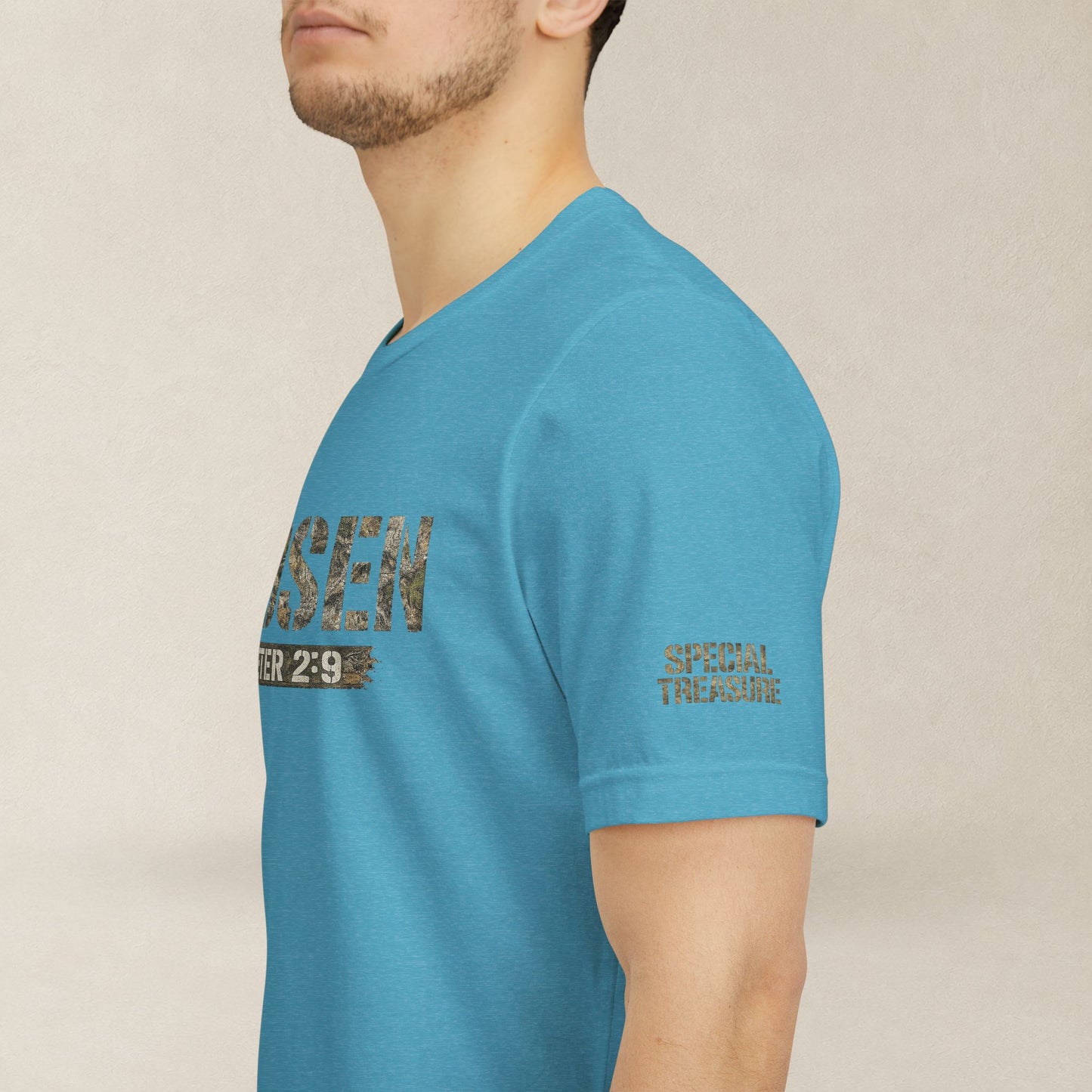 CHOSEN Camo Tee, Royal Priesthood, Special Treasure | 1 Peter 2:9 Christian Apparel