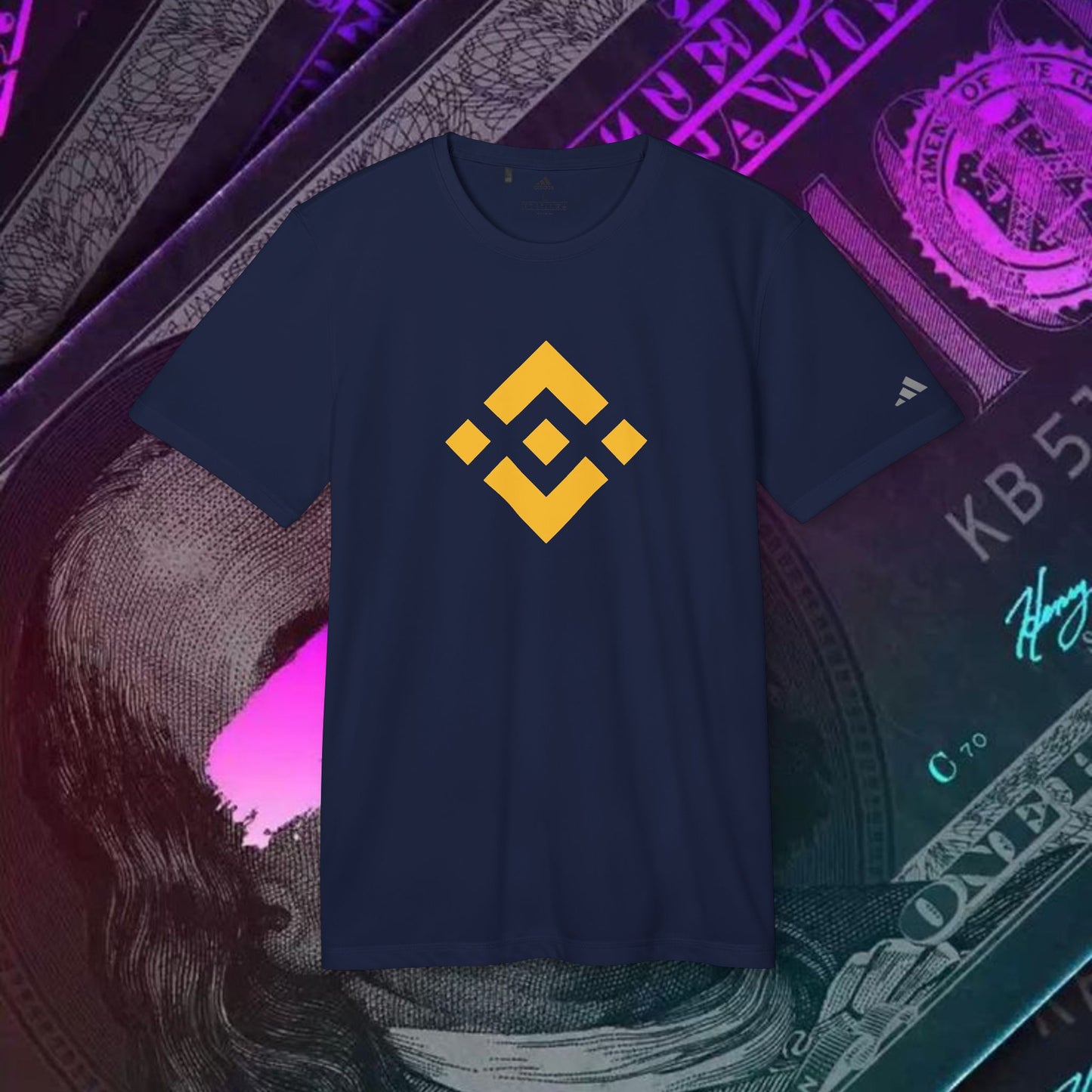 adidas® Unisex Sport T-shirt ( Binance - BNB ) big logo