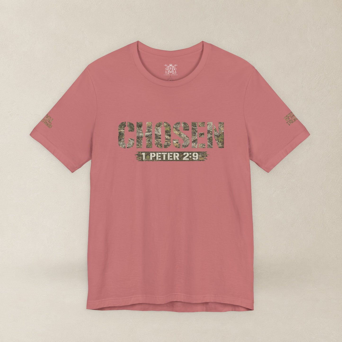CHOSEN Camo Tee, Royal Priesthood, Special Treasure | 1 Peter 2:9 Christian Apparel