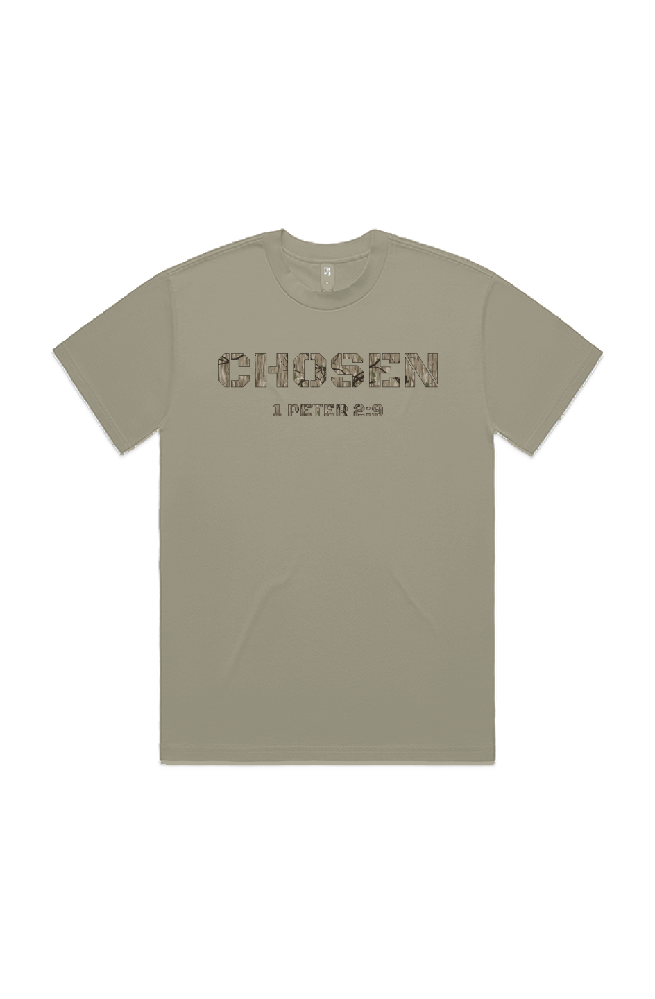 CHOSEN 1 Peter 2 9 Camo Heavy Tee